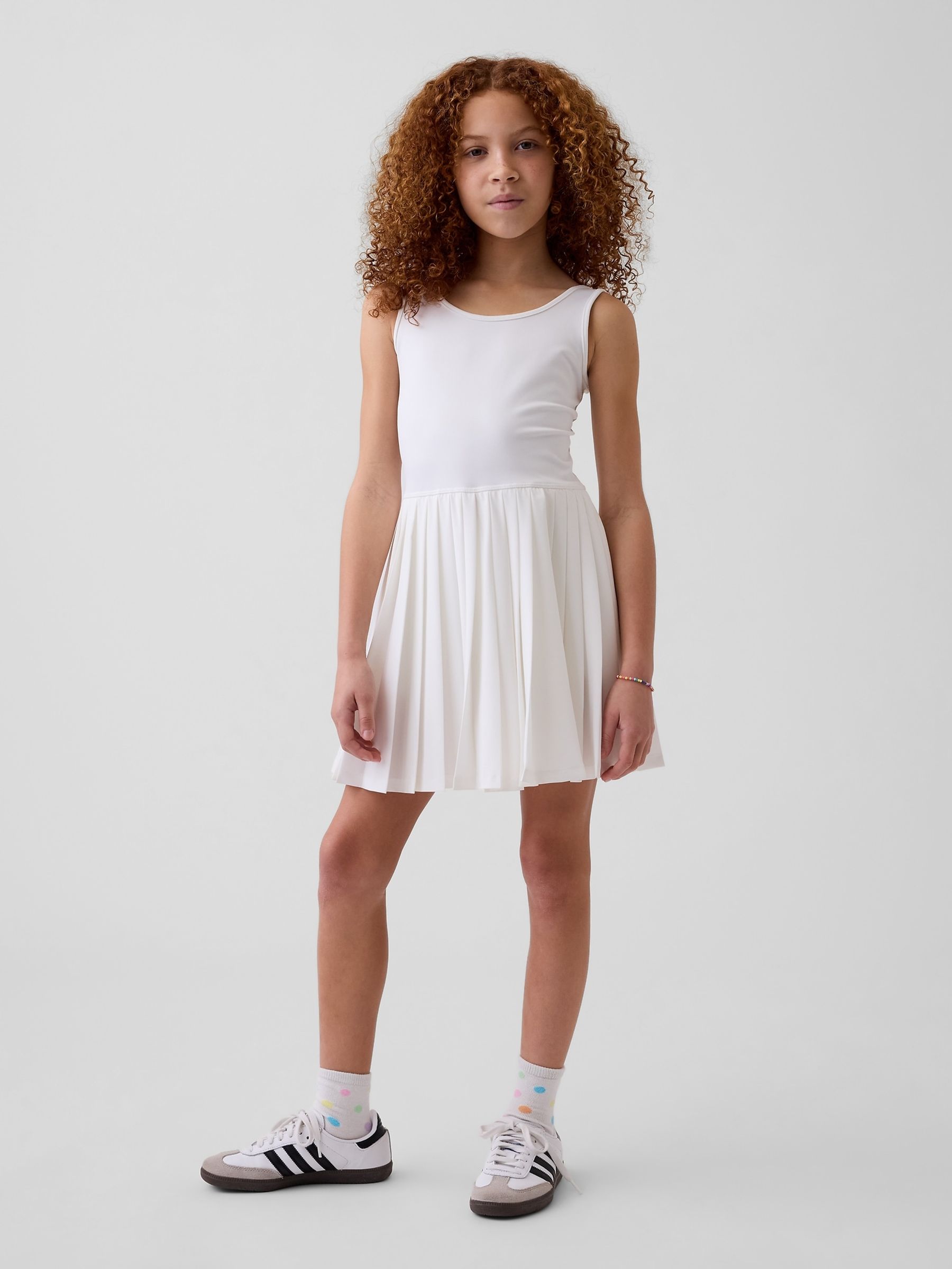 White Pleated Tennis Dress - Image 1 of 1 White Pleated Tennis Dress - Image 1 of 1