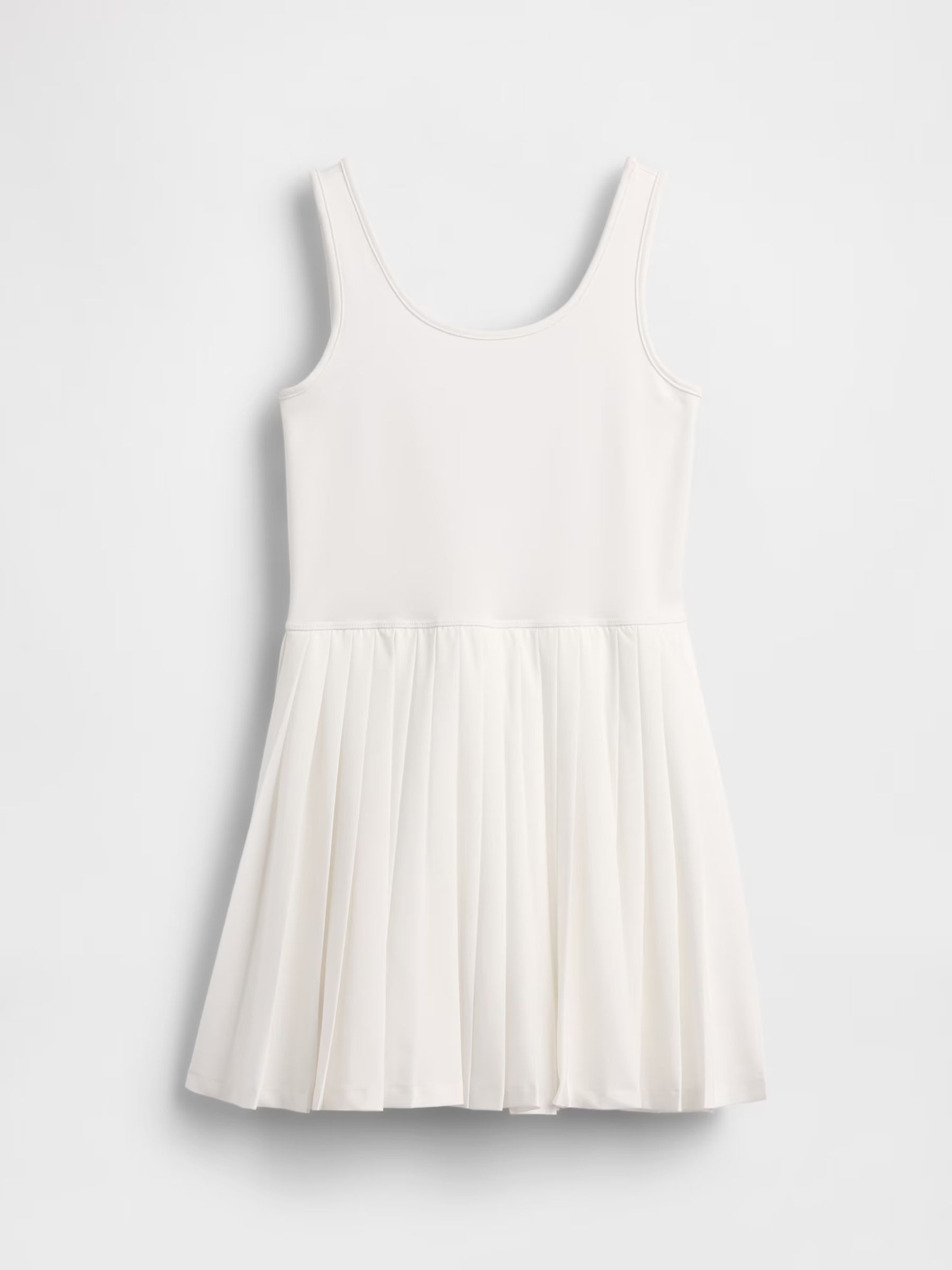White Pleated Tennis Dress - Image 2 of 3