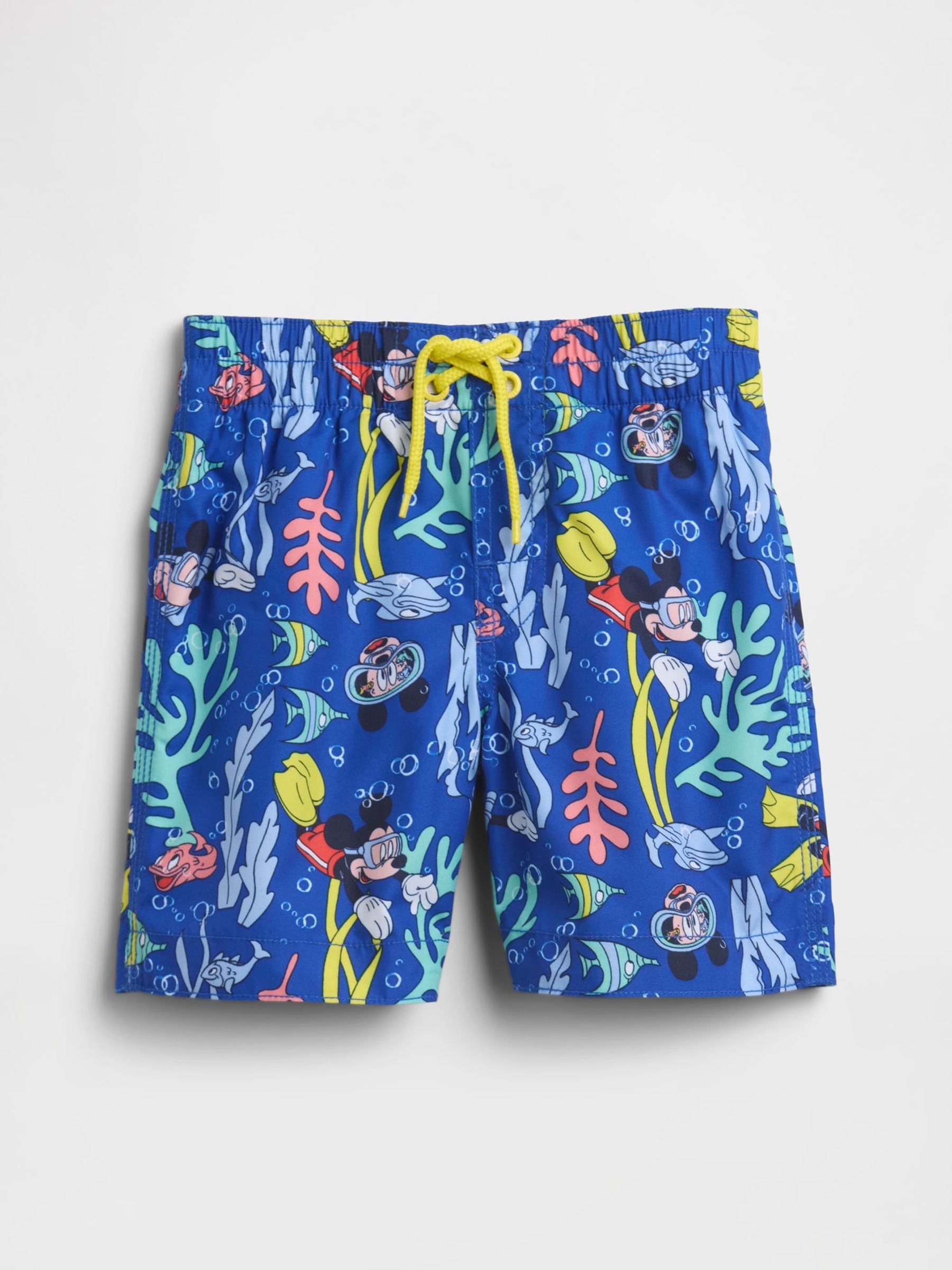 Blue Mickey Mouse Disney Swim Trunks - Image 1 of 3