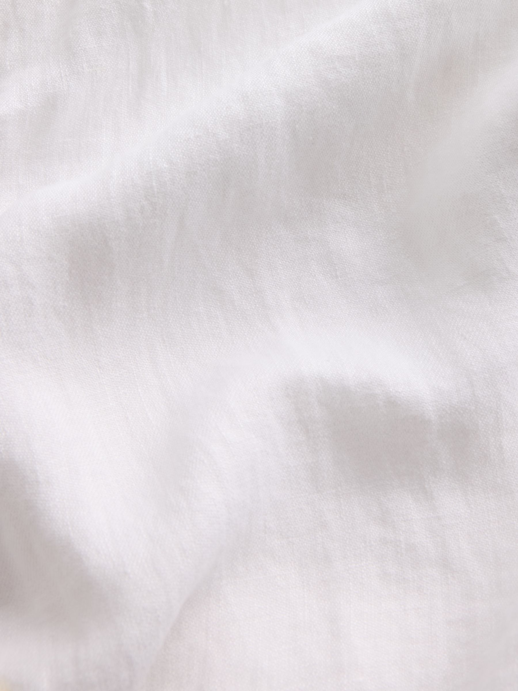 White Linen Relaxed Shirt - Image 4 of 4