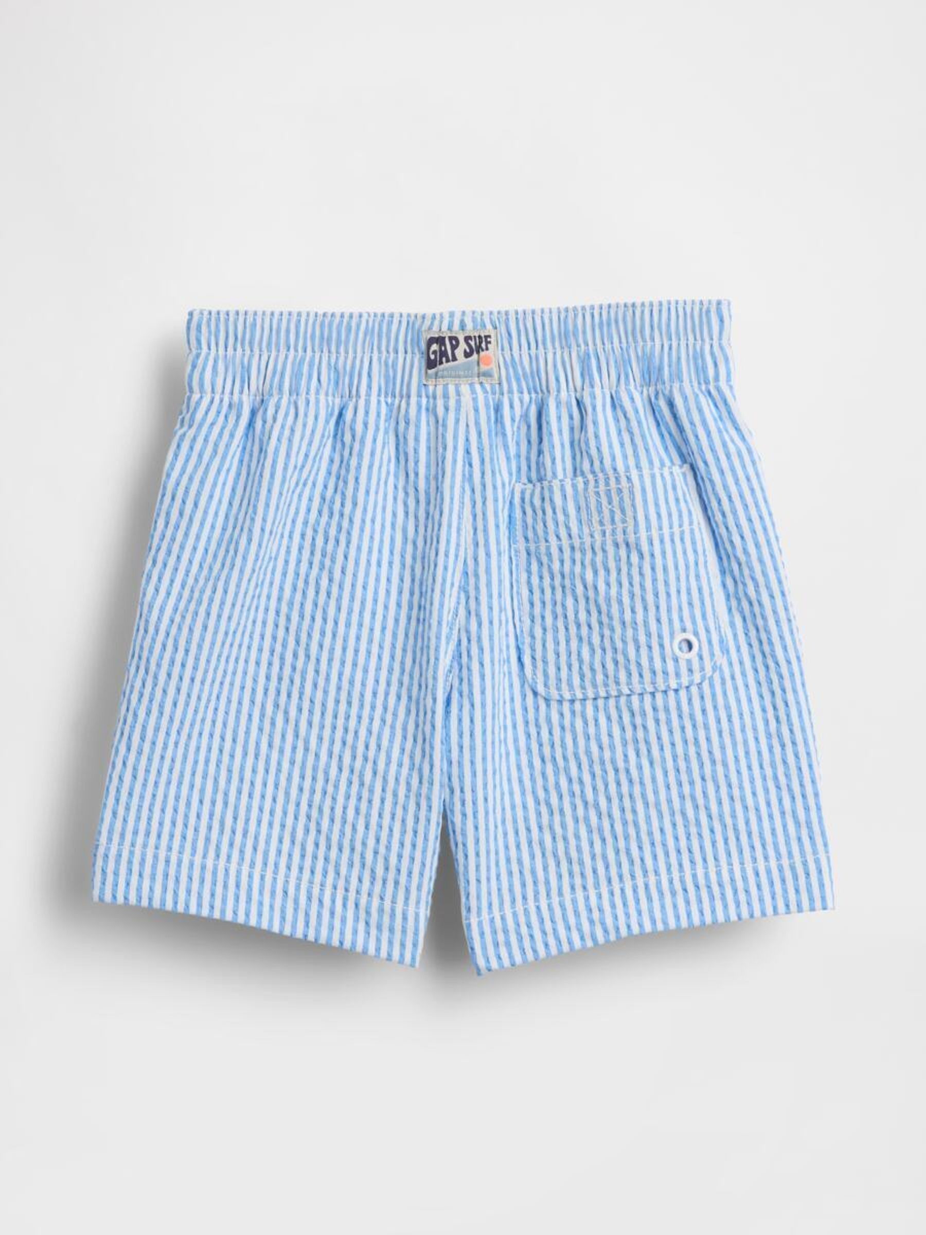 Blue Stripe Swim Trunks (12mths-5yrs) - Image 2 of 2