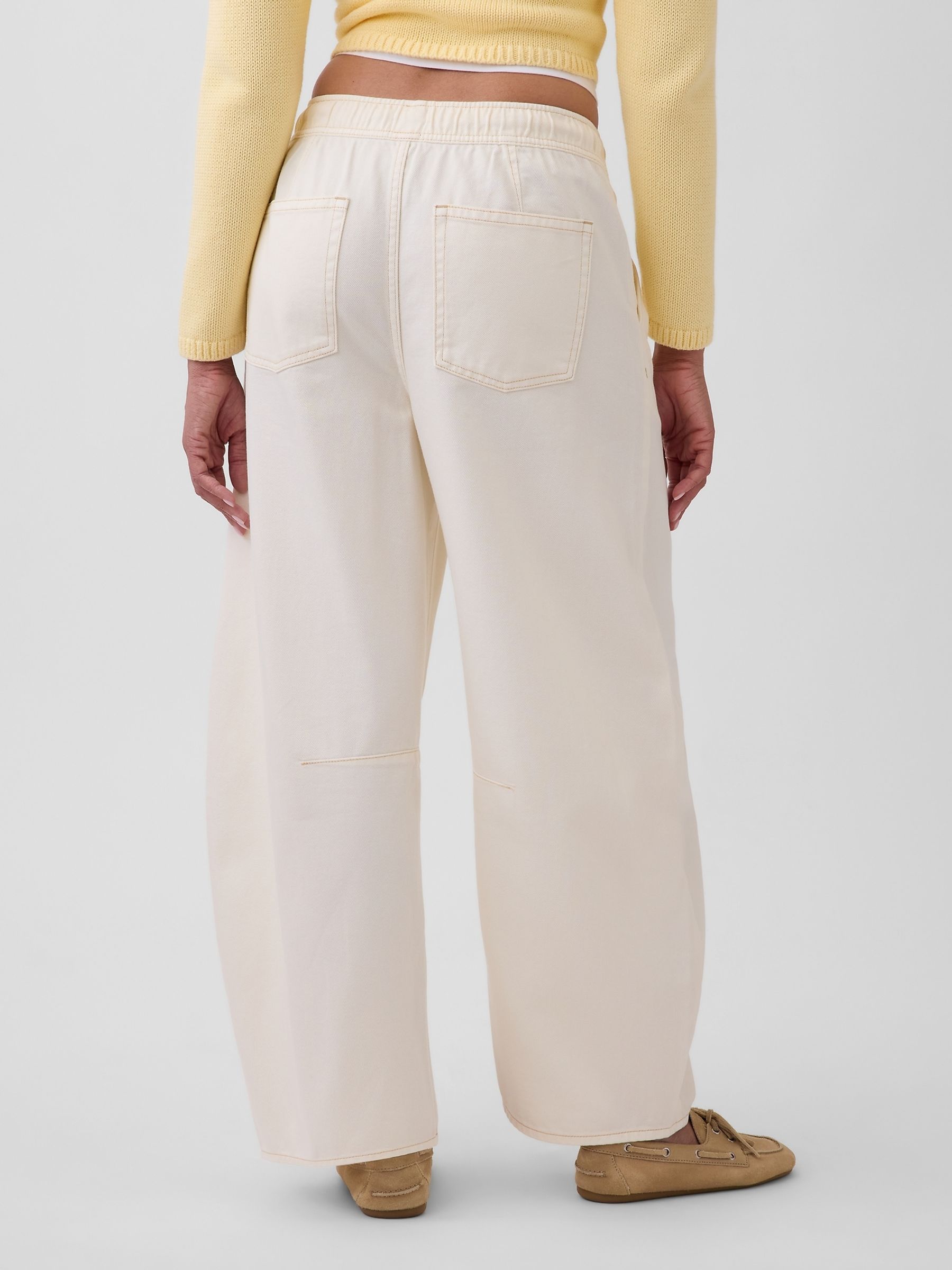 Cream Mid Rise UltraSoft Easy Horseshoe Jeans - Image 2 of 4
