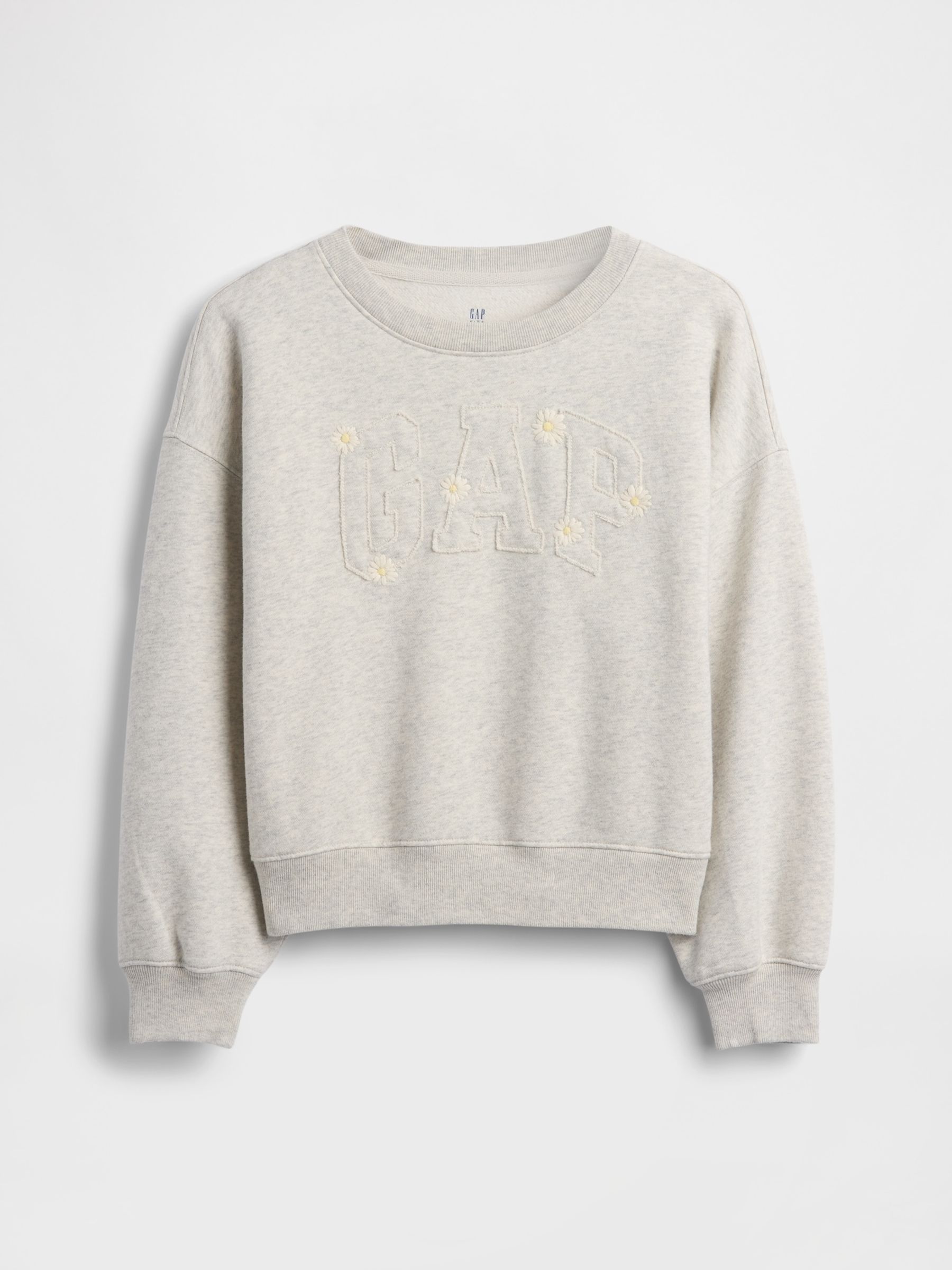 Grey Floral VintageSoft Arch Logo Sweatshirt - Image 4 of 5
