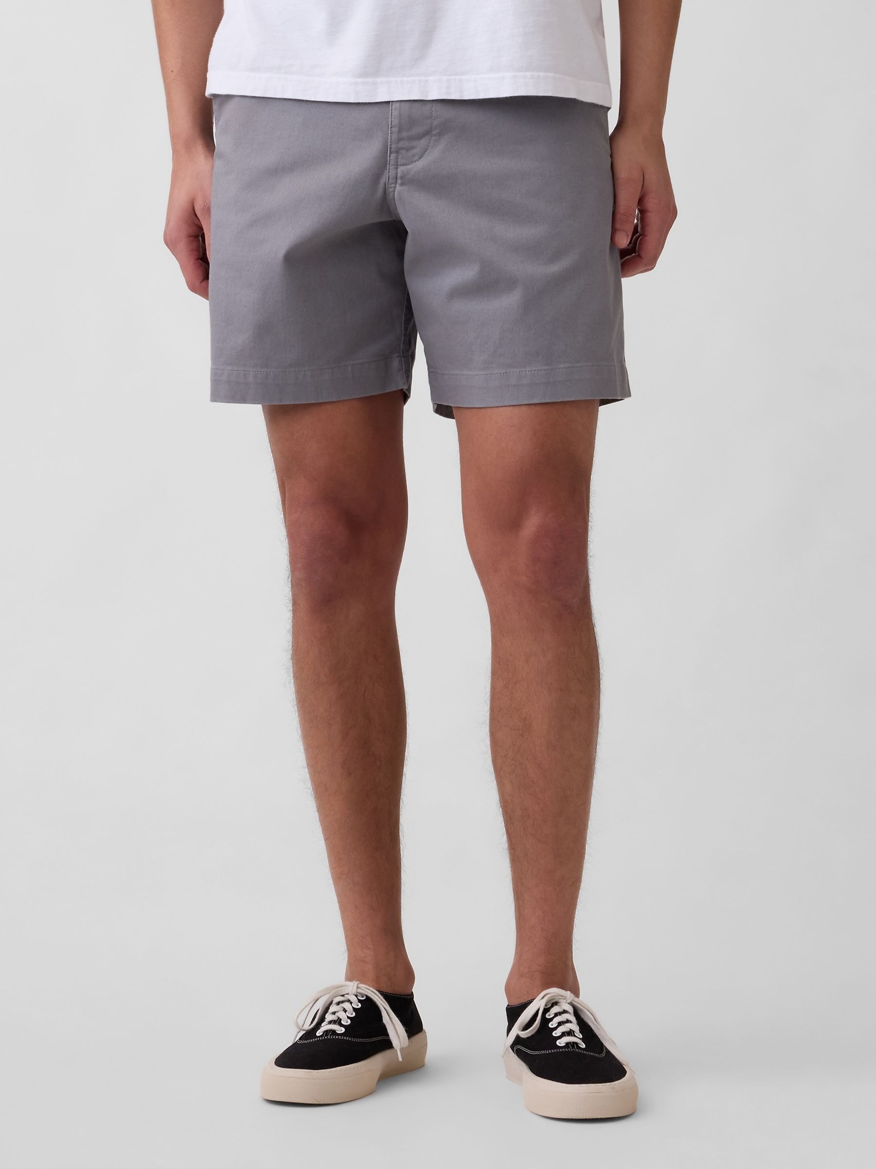 Grey 7 inch Relaxed Shorts - Image 1 of 5