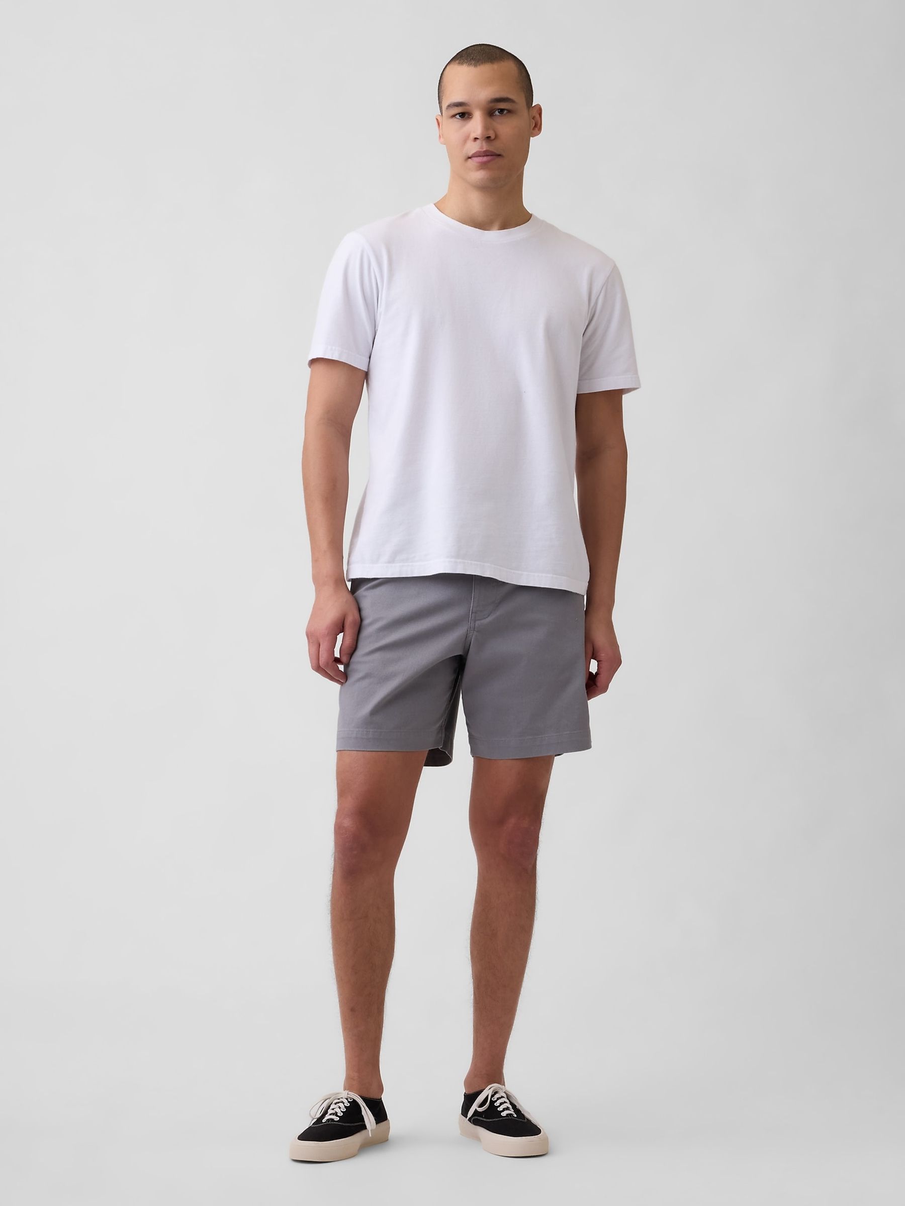 Grey 7 inch Relaxed Shorts - Image 3 of 5