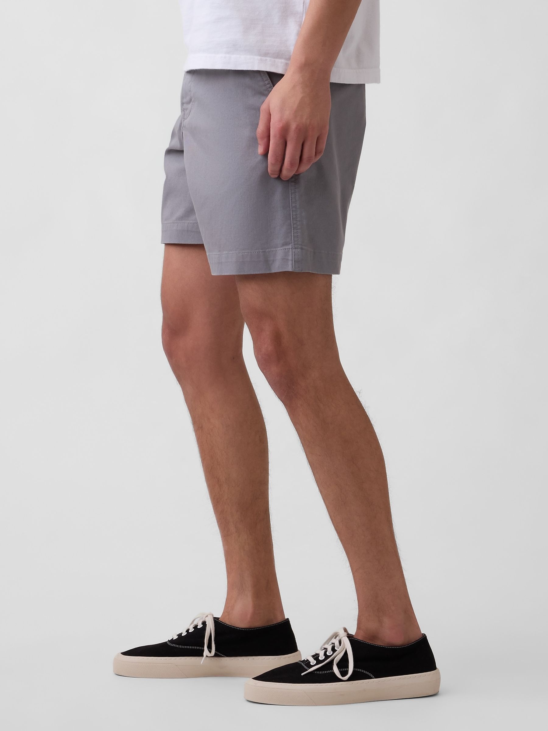 Grey 7 inch Relaxed Shorts - Image 4 of 5