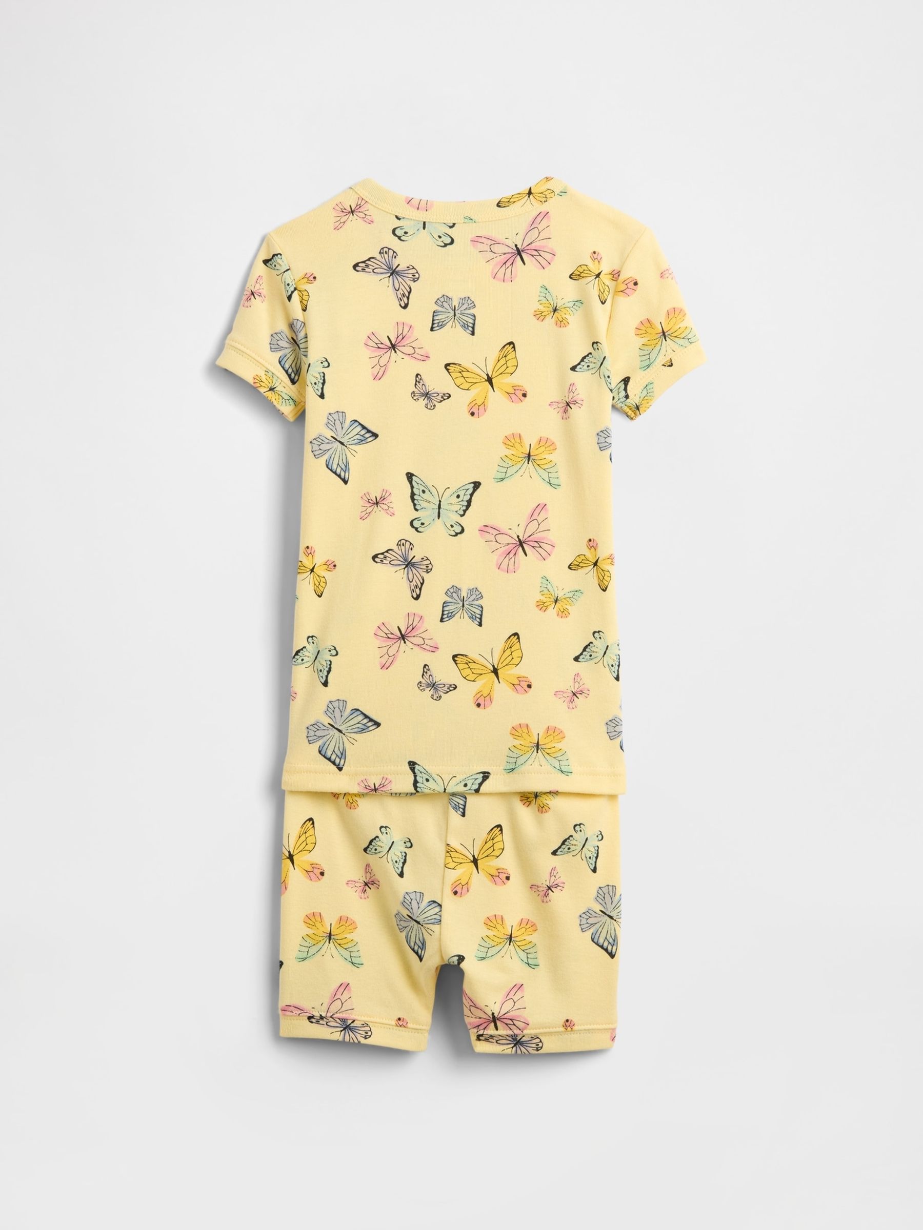 Yellow Cotton Butterfly pyjamas Set - Image 2 of 3