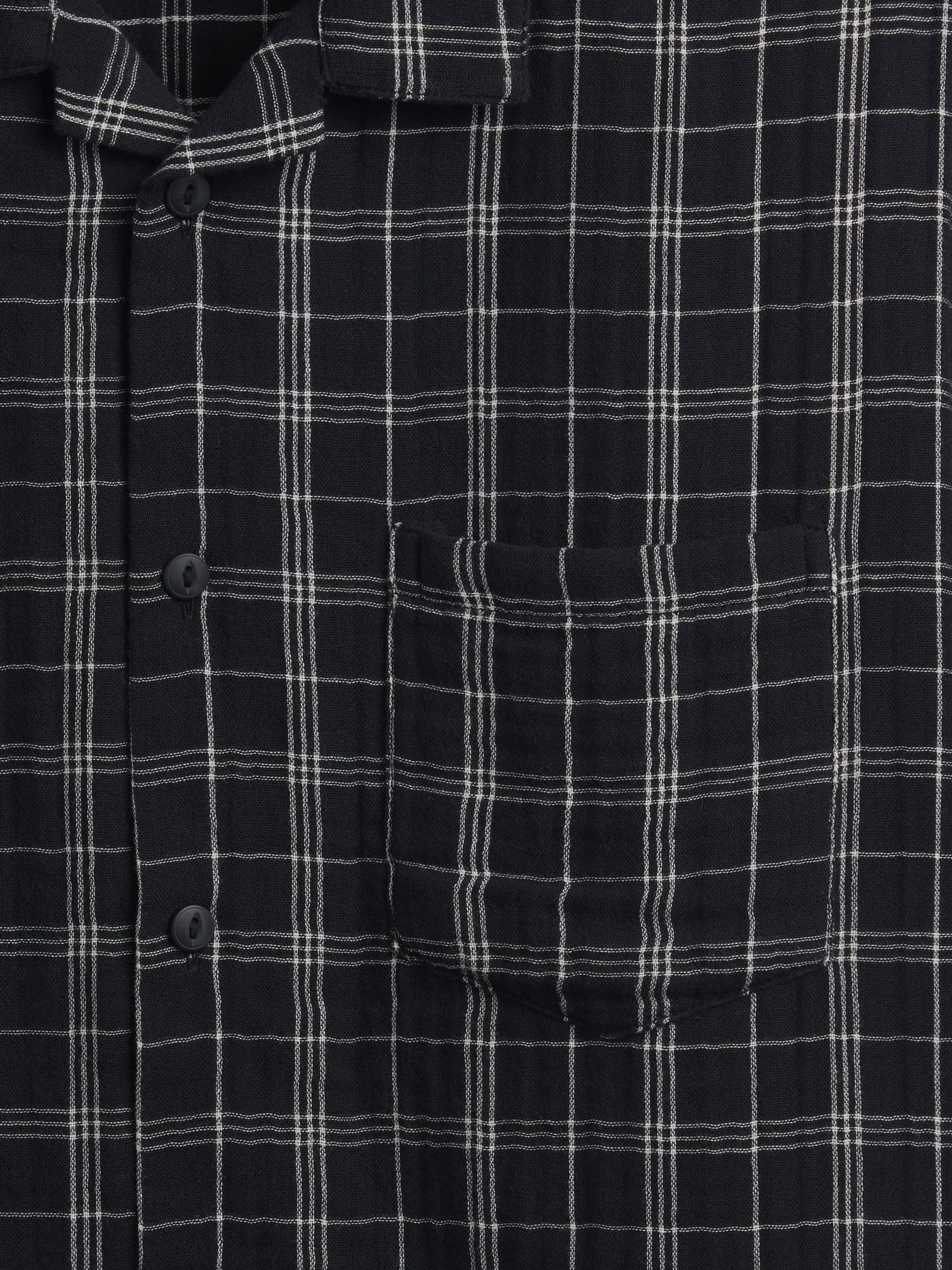 Black check Gauze Shirt - Image 4 of 4