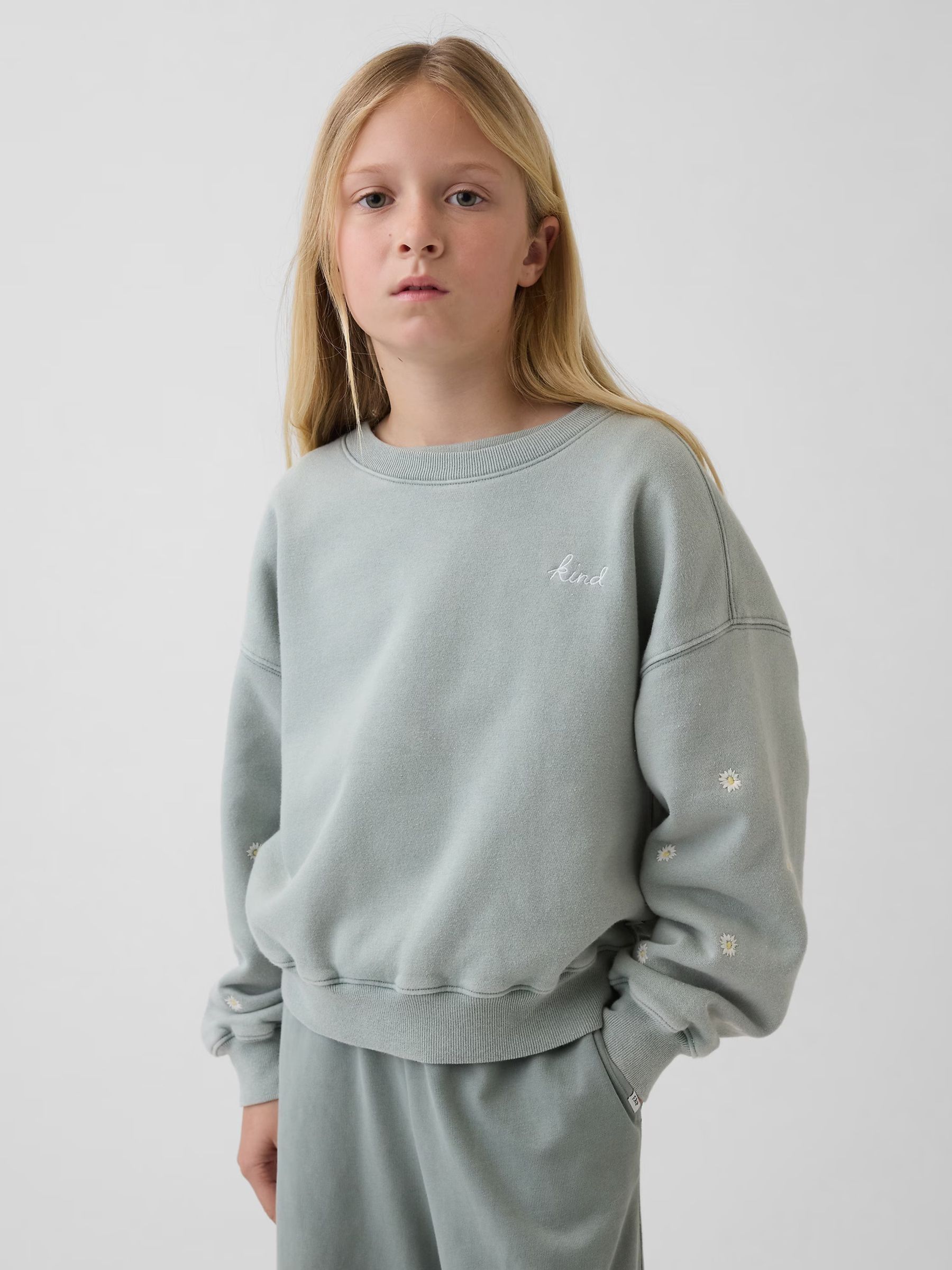Green Vintage Soft Wedge Crew Neck Sweatshirt (12mths-5yrs) - Image 2 of 5