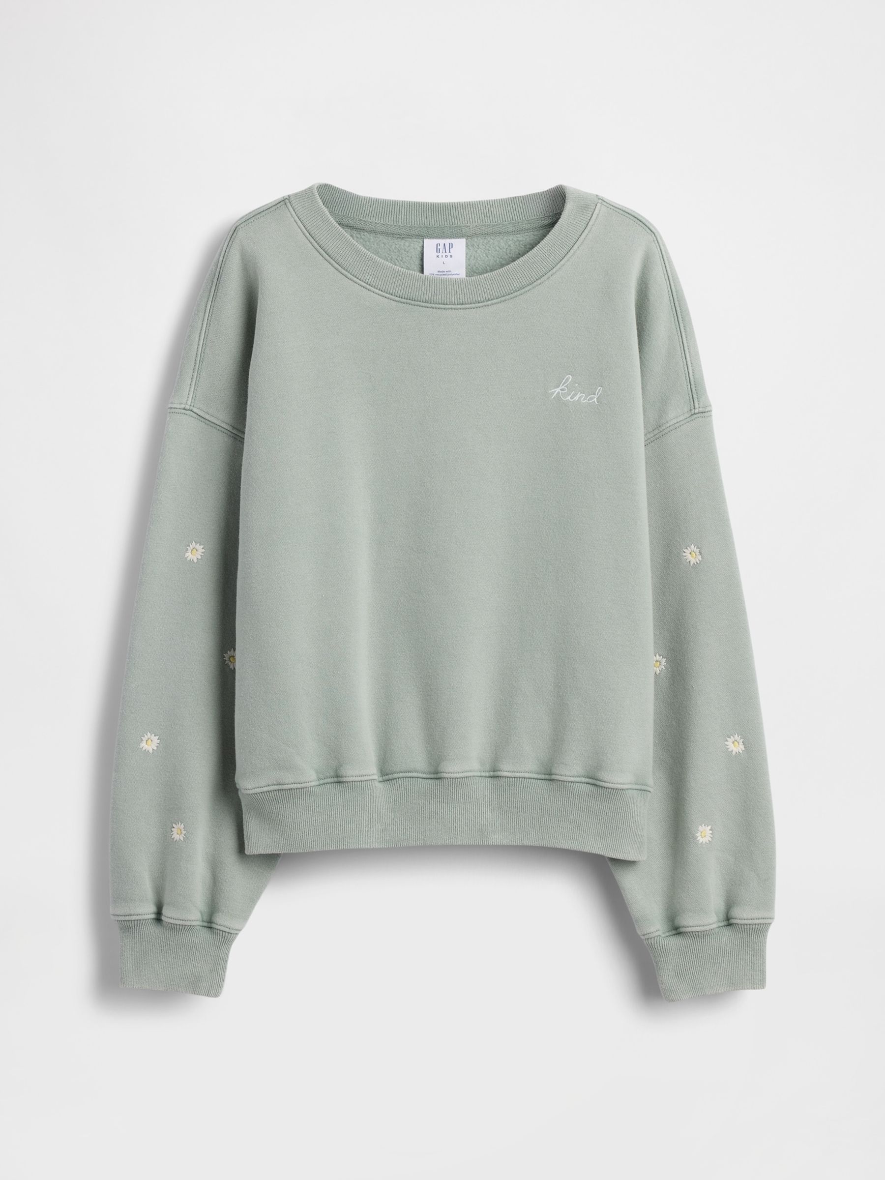 Green Vintage Soft Wedge Crew Neck Sweatshirt (12mths-5yrs) - Image 3 of 5