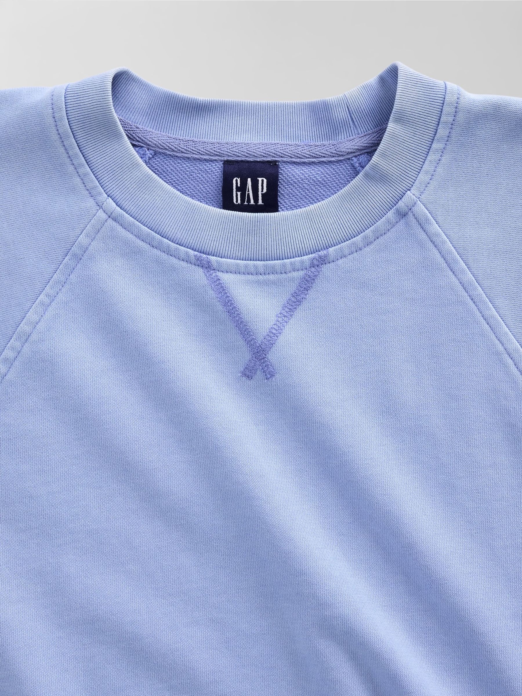 Blue French Terry Raglan Sweatshirt - Image 4 of 4