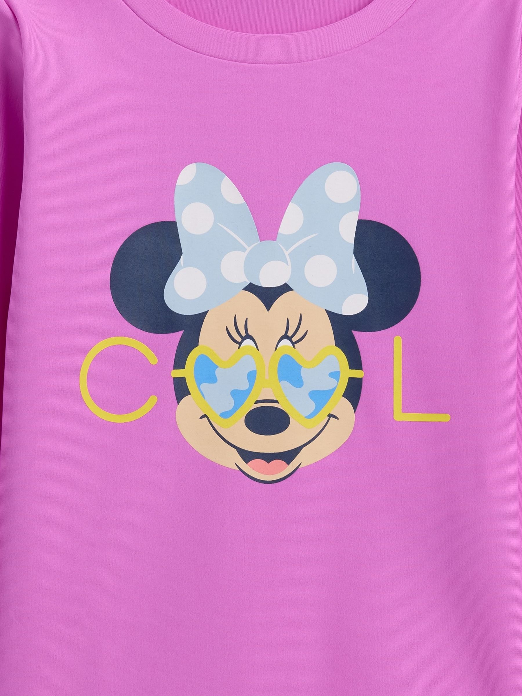 Pink Minnie Mouse Disney Two-Piece Swim Top - Image 3 of 3