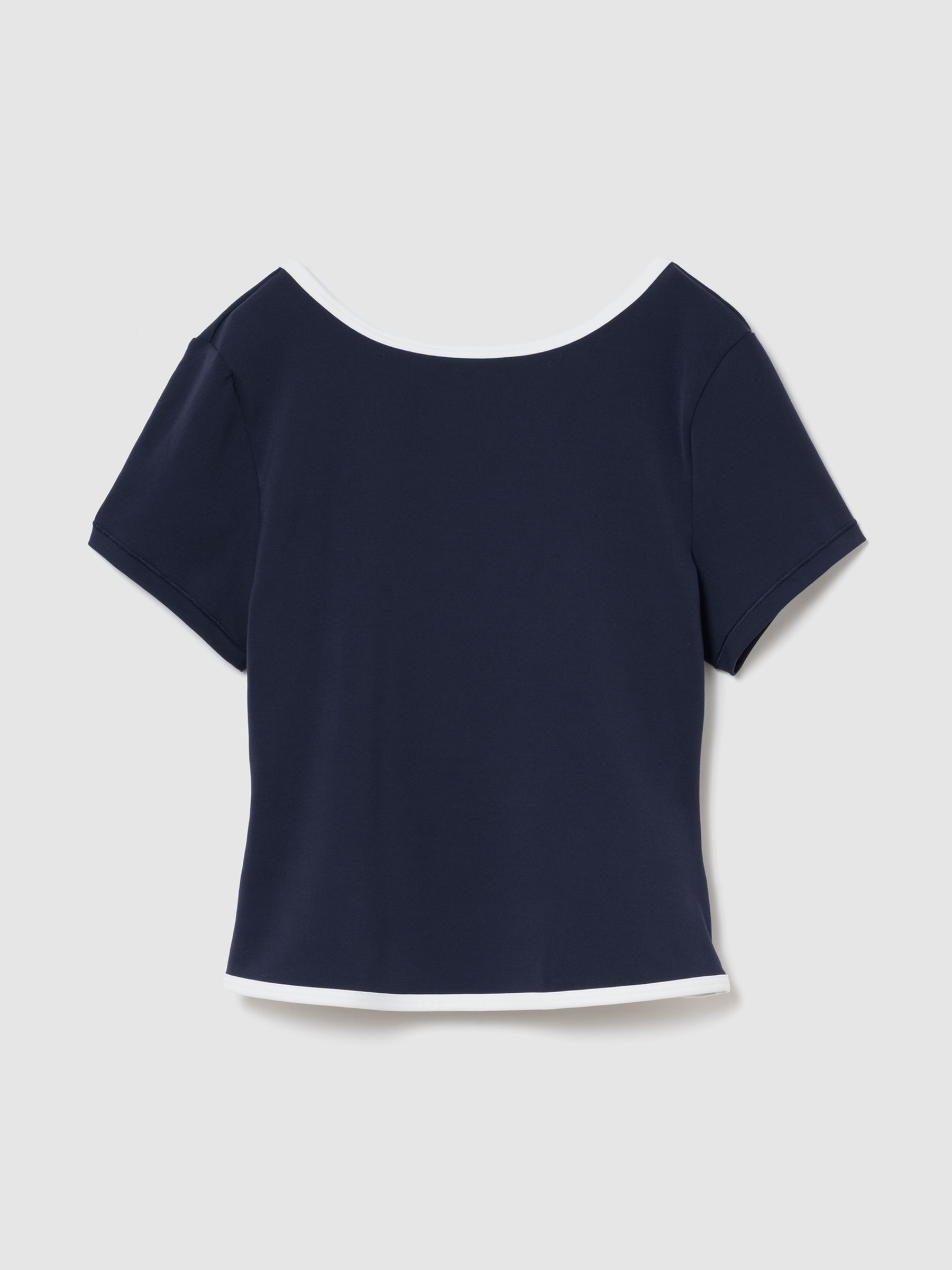 Black Smooth Reversible Wrap Crop Top - Image 4 of 4