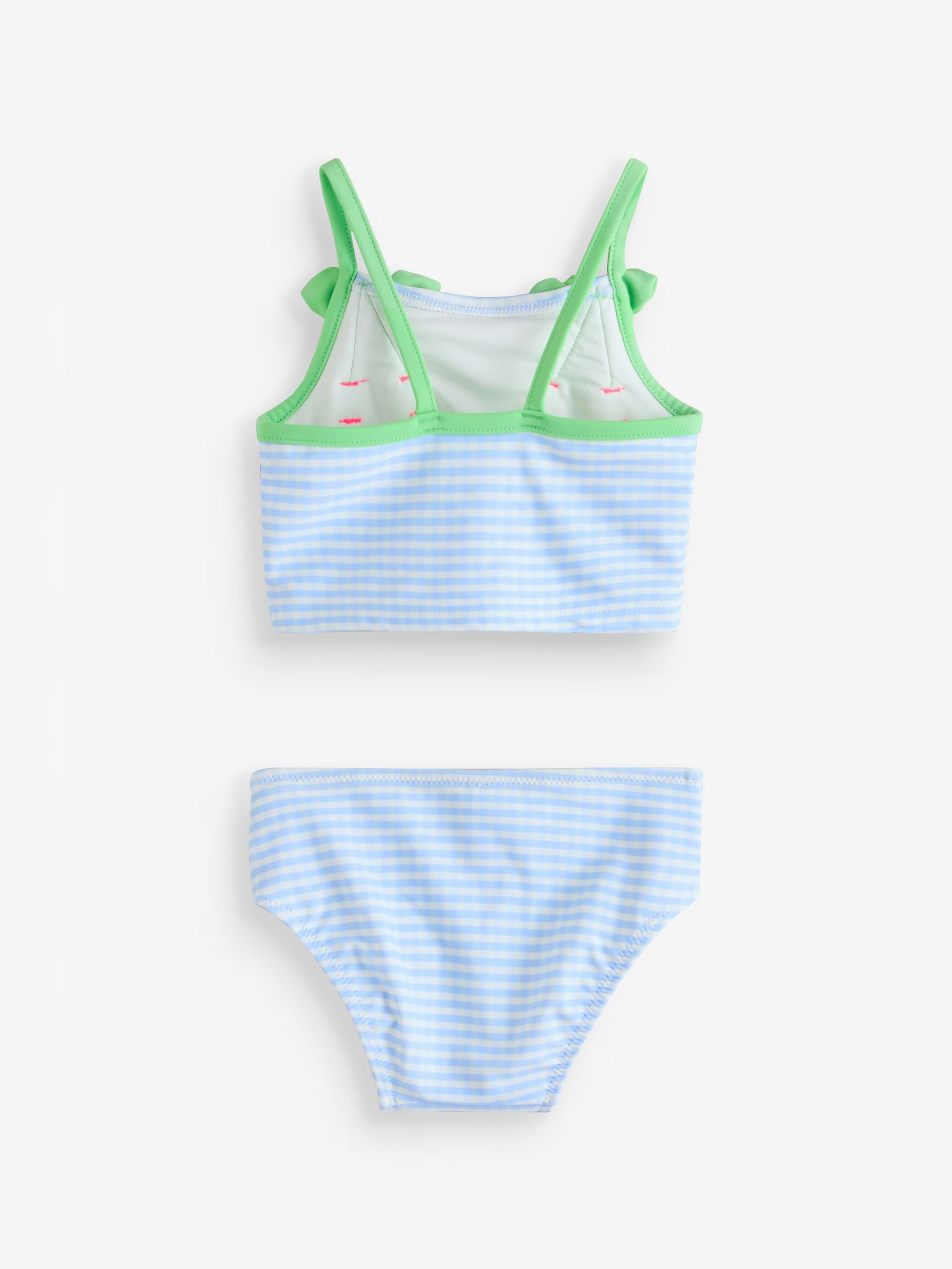 Blue Gingham Swim Two-Piece Set - Image 2 of 5