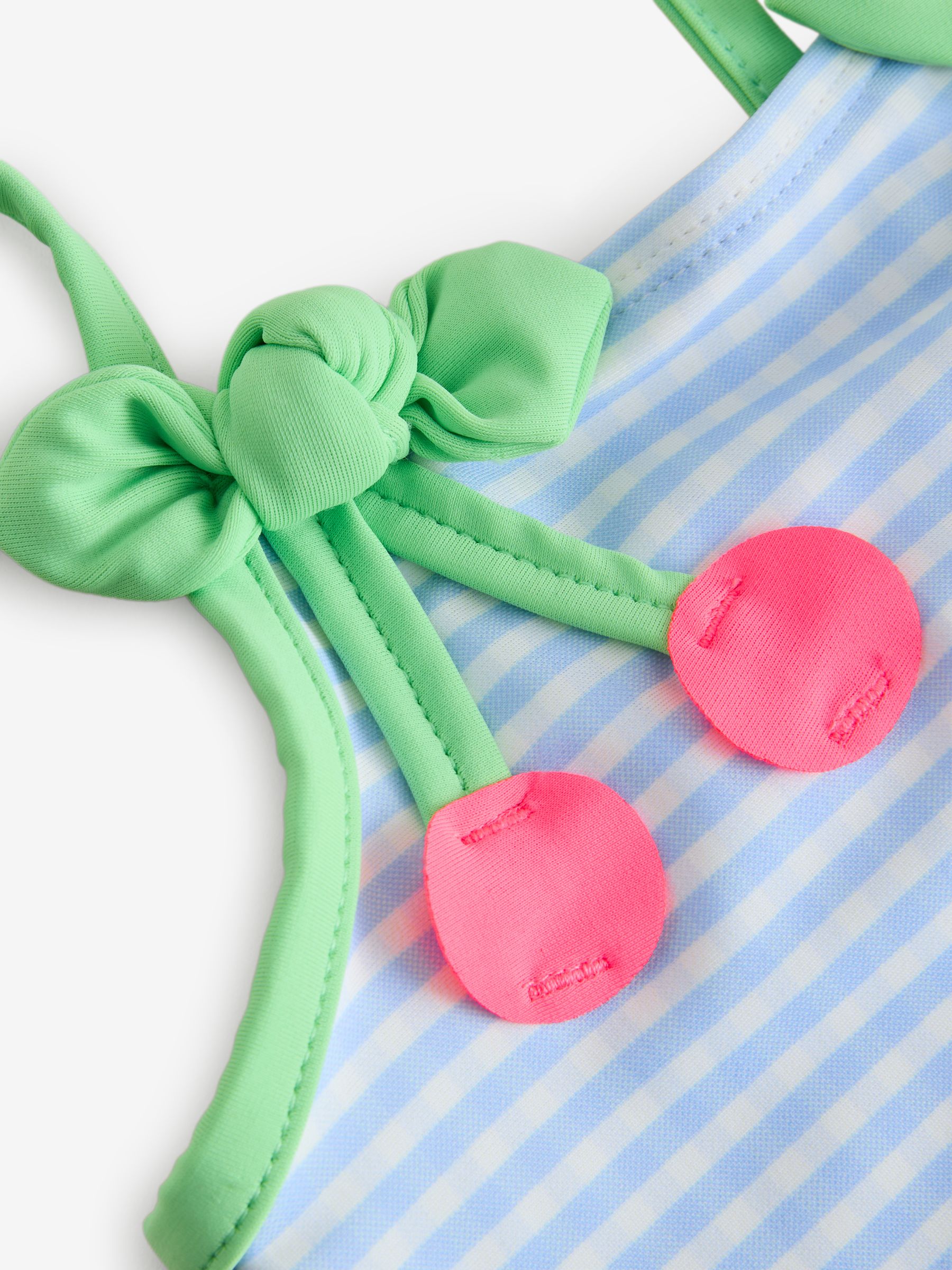 Blue Gingham Swim Two-Piece Set - Image 5 of 5