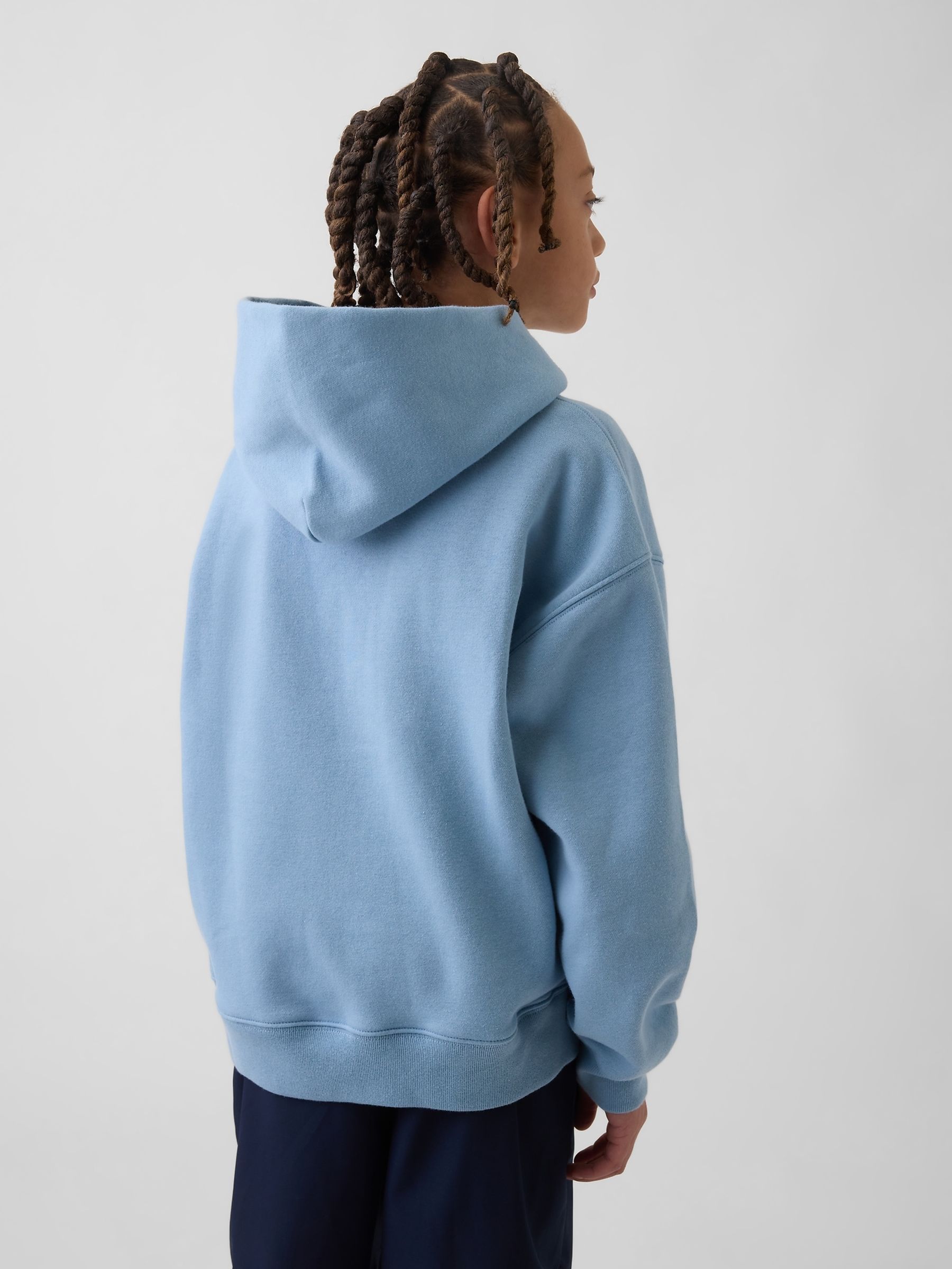 Blue VintageSoft Relaxed Graphic Hoodie - Image 2 of 5 Blue VintageSoft Relaxed Graphic Hoodie - Image 2 of 5