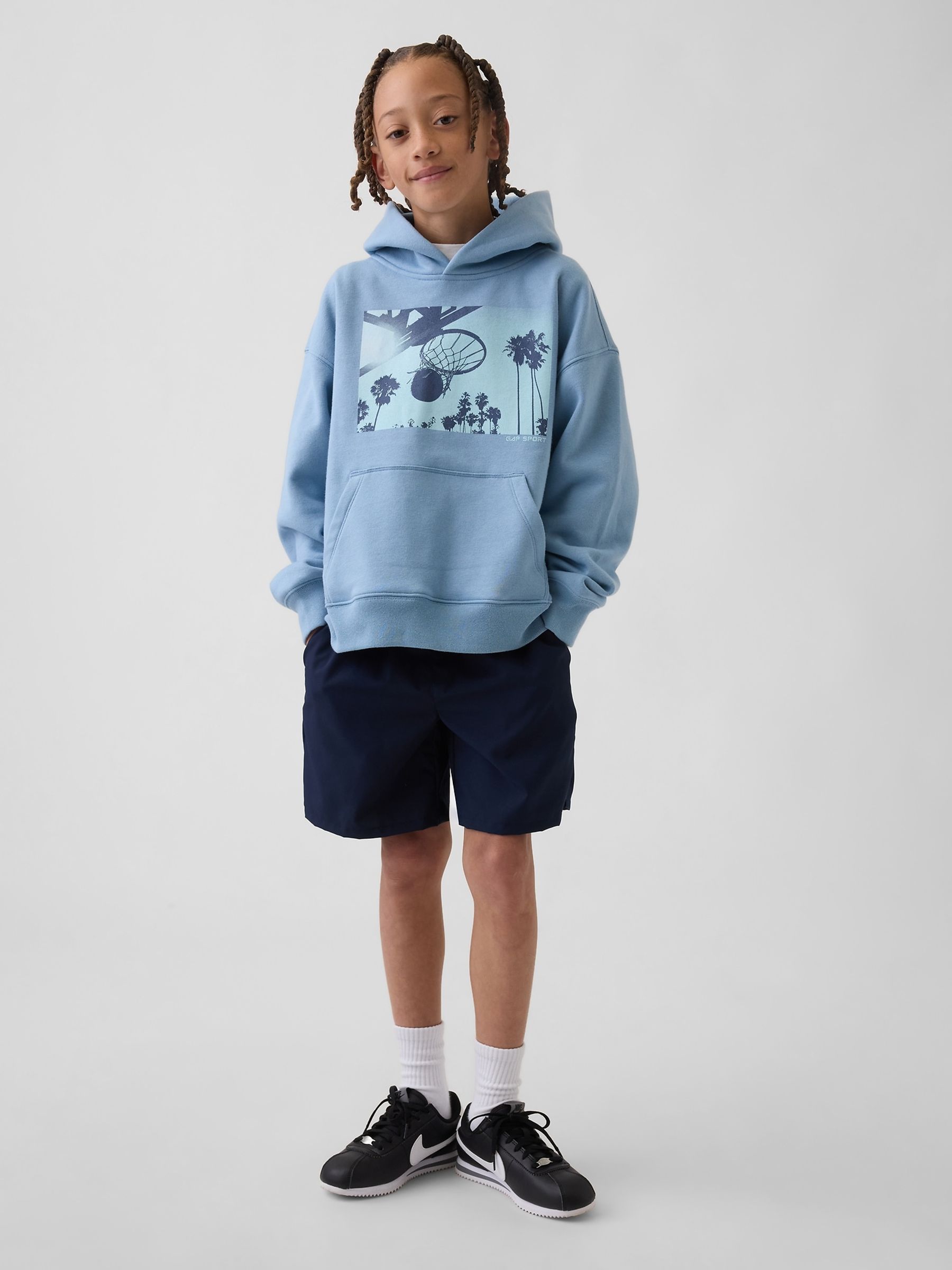 Blue VintageSoft Relaxed Graphic Hoodie - Image 3 of 5