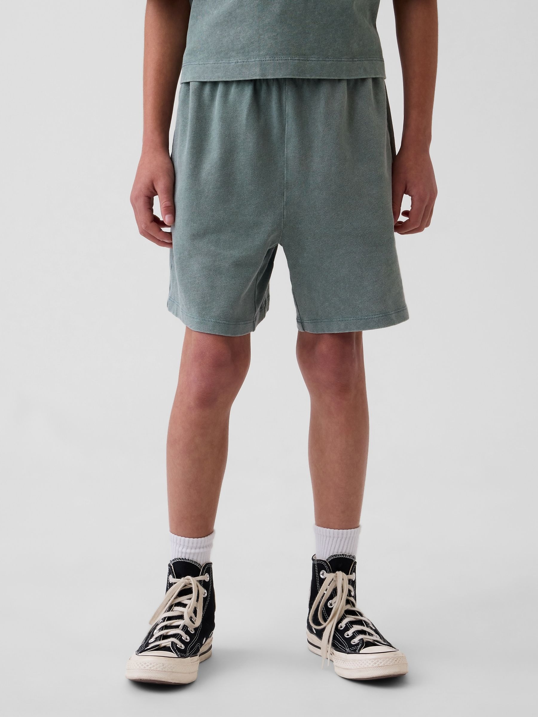Green Heavyweight Easy Shorts - Image 1 of 5