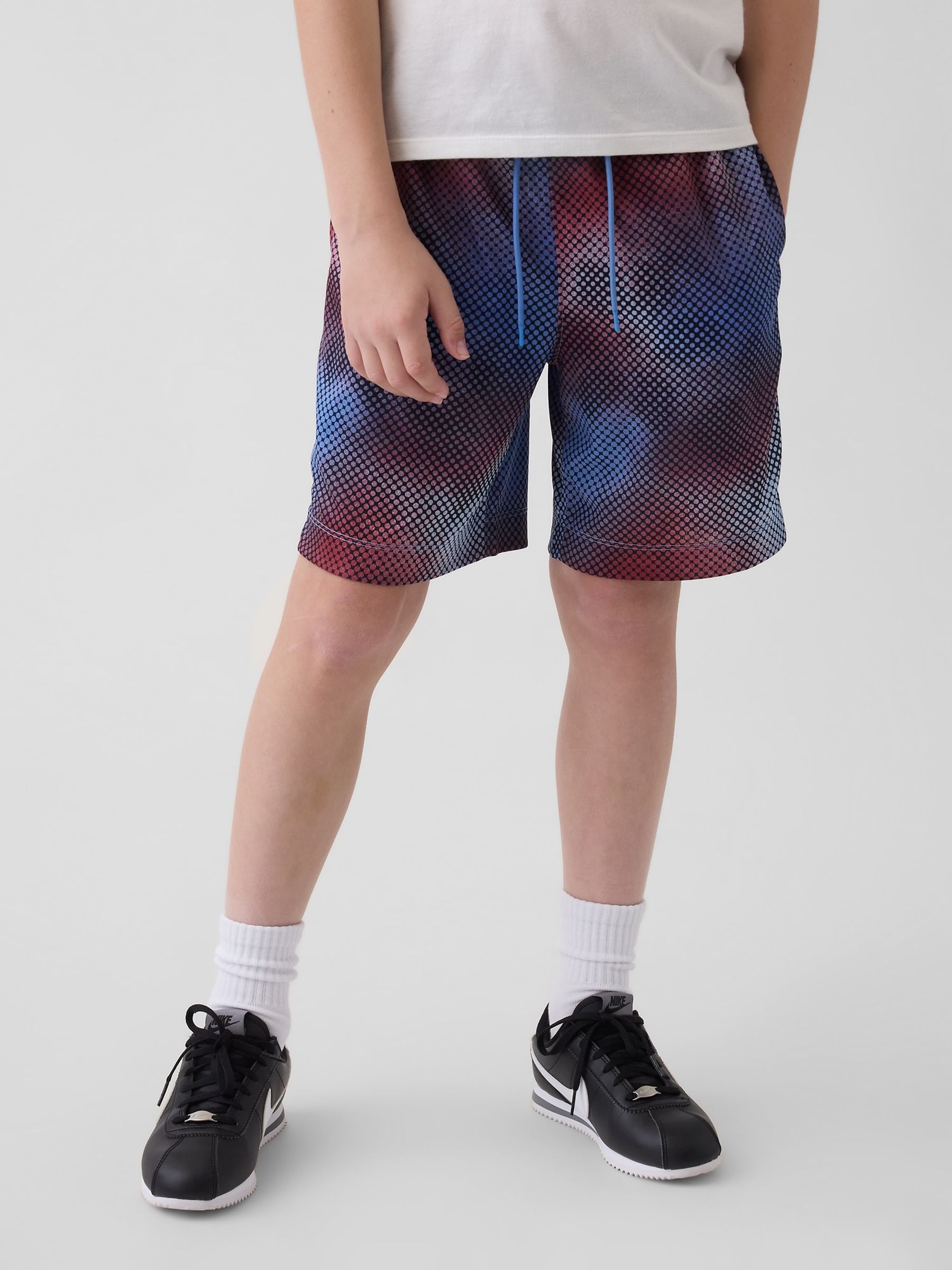 Black Dappled 6 inch Mesh Easy Shorts - Image 1 of 5 Black Dappled 6 inch Mesh Easy Shorts - Image 1 of 5