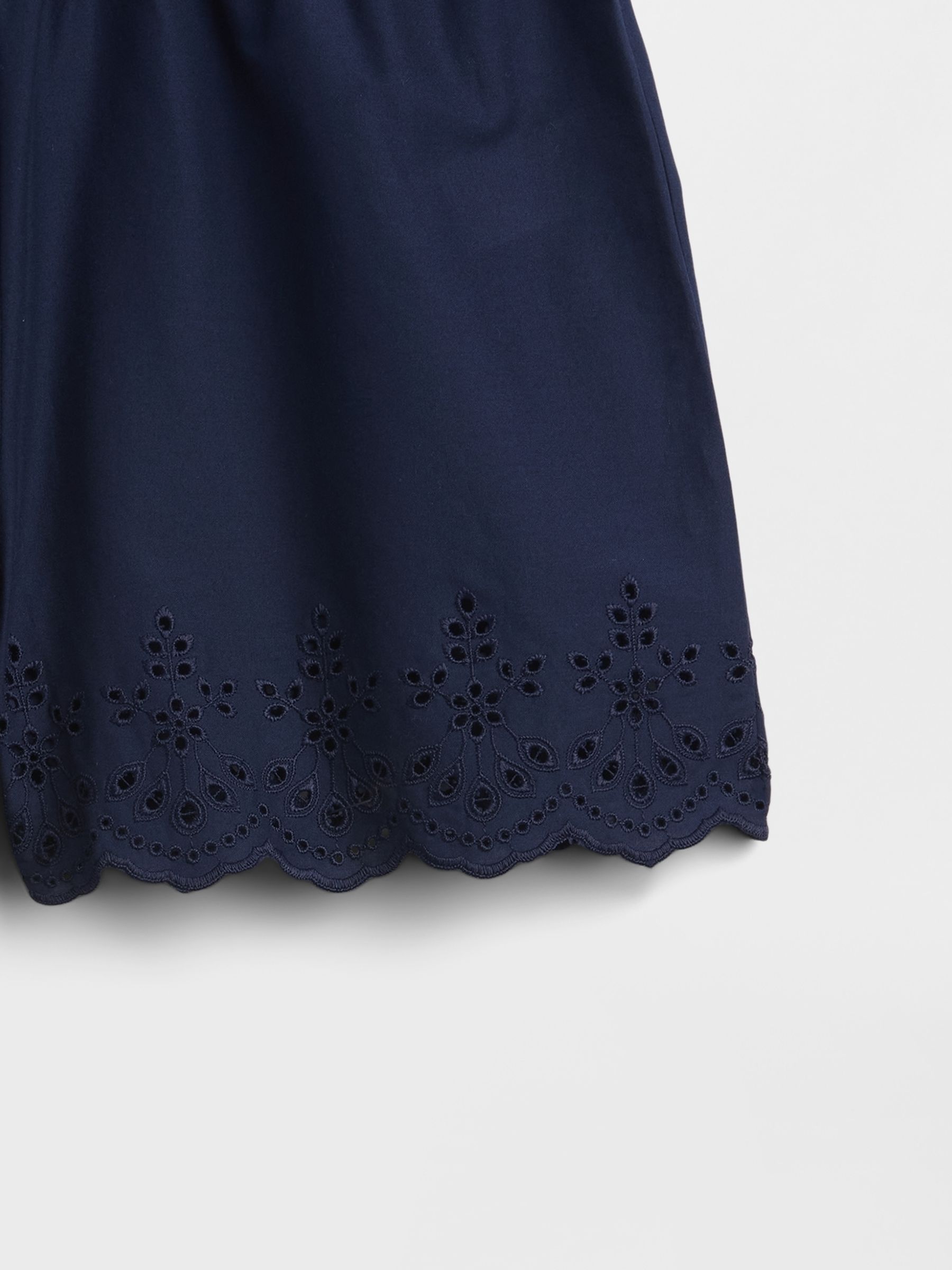 Blue Poplin Eyelet pyjama Shorts - Image 5 of 5