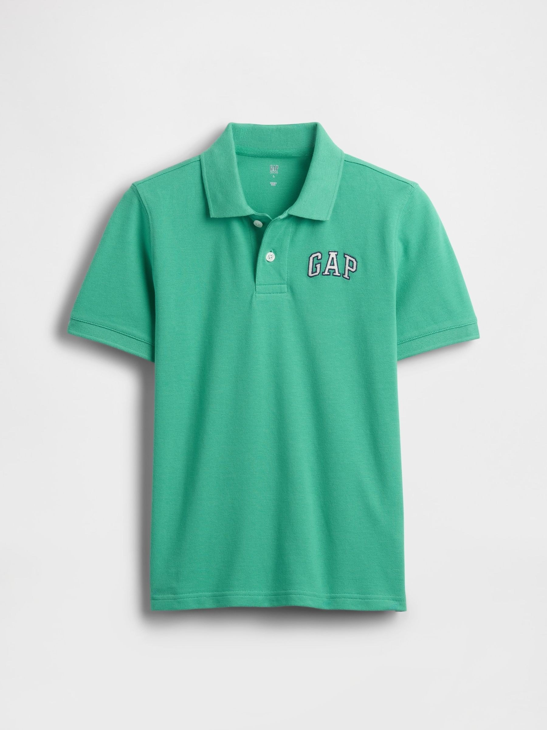 Green Logo Pique Polo Shirt - Image 1 of 3 Green Logo Pique Polo Shirt - Image 1 of 3