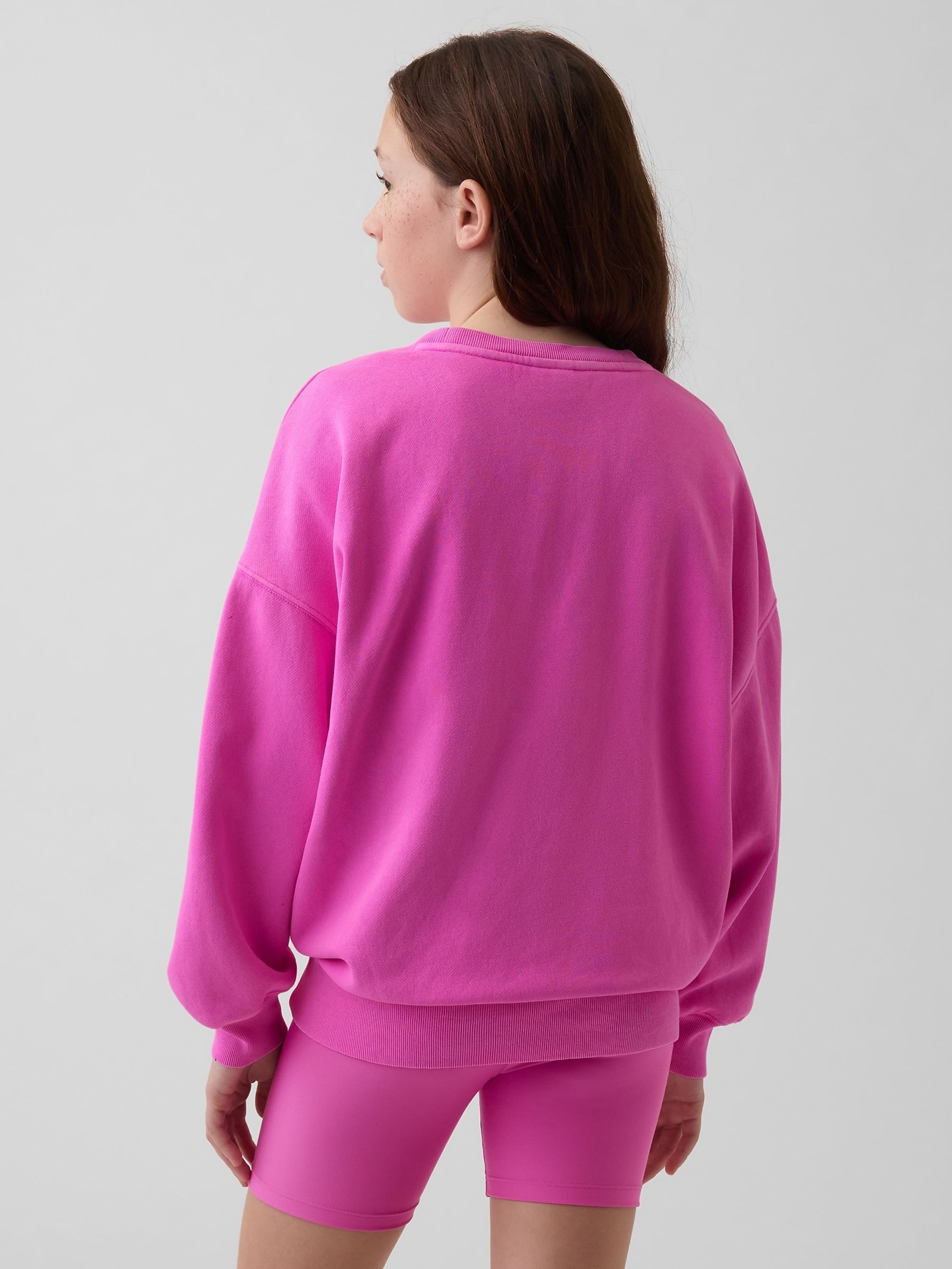 Pink VintageSoft Oversized Tunic Sweatshirt (4-13yrs) - Image 2 of 5