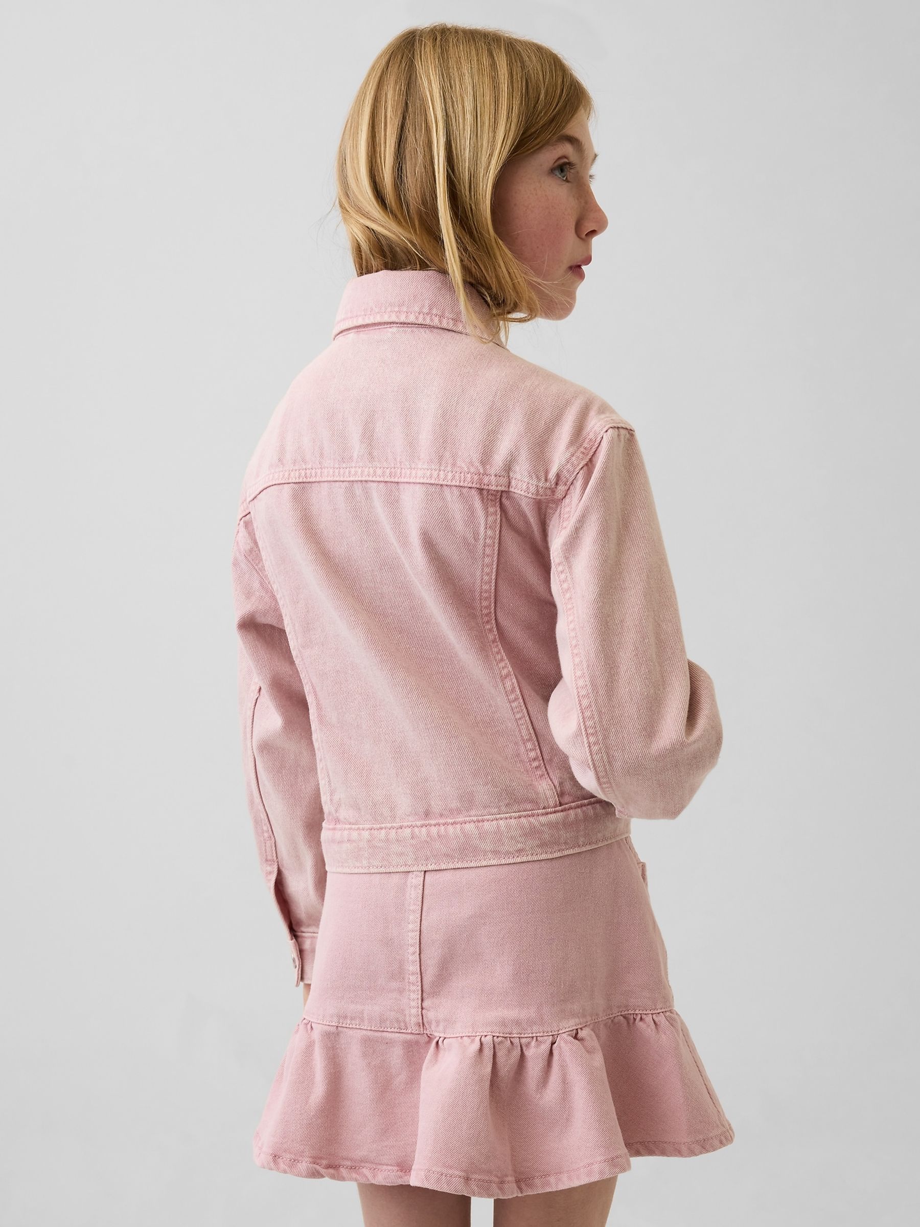Pink Icon Denim Jacket - Image 2 of 5