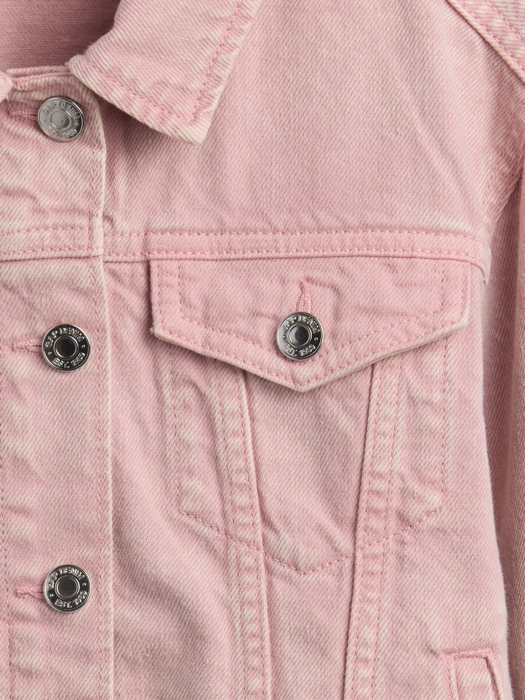 Pink Icon Denim Jacket - Image 5 of 5