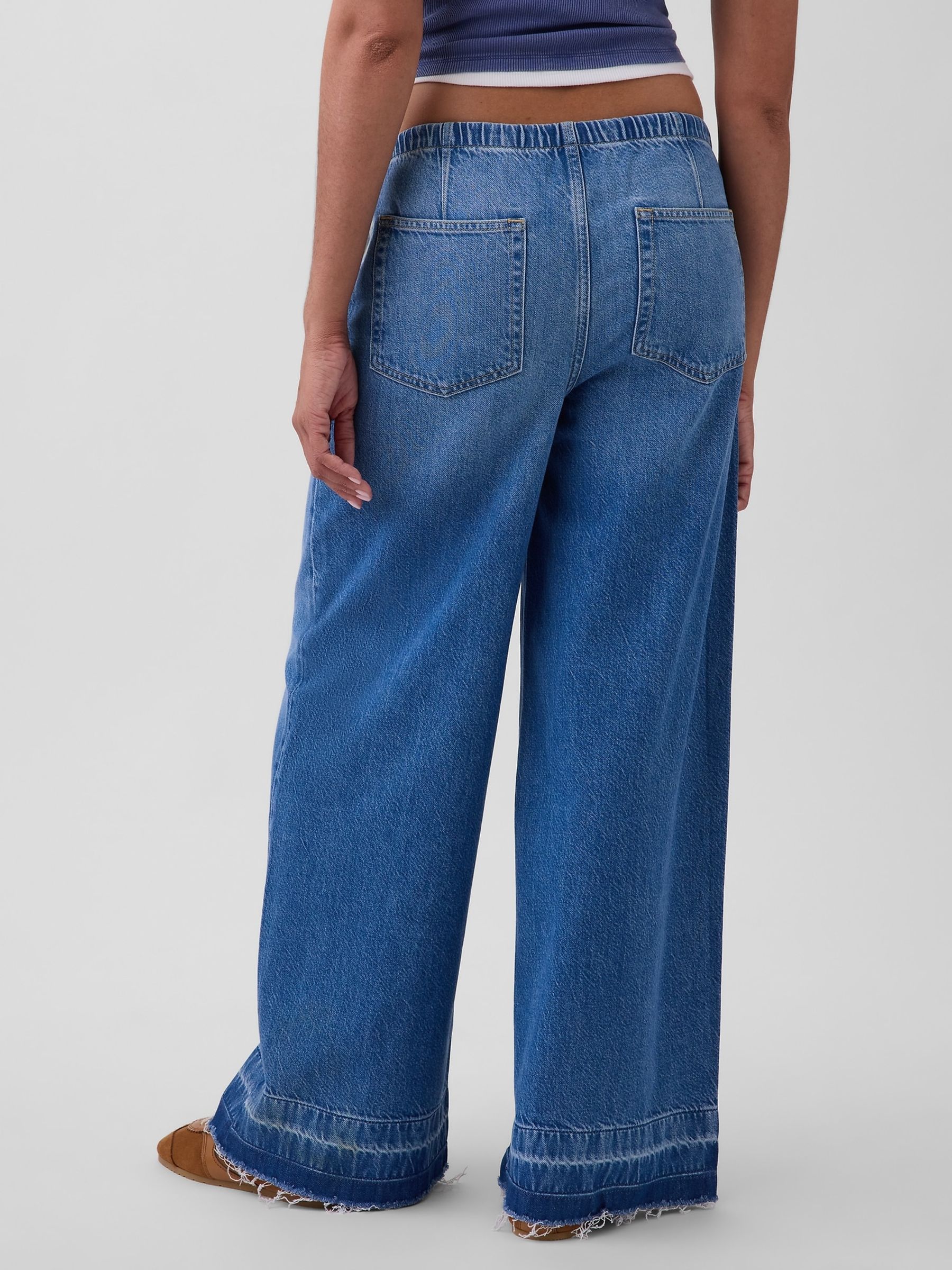 Medium wash Mid Rise UltraSoft Easy Baggy Jeans - Image 2 of 4