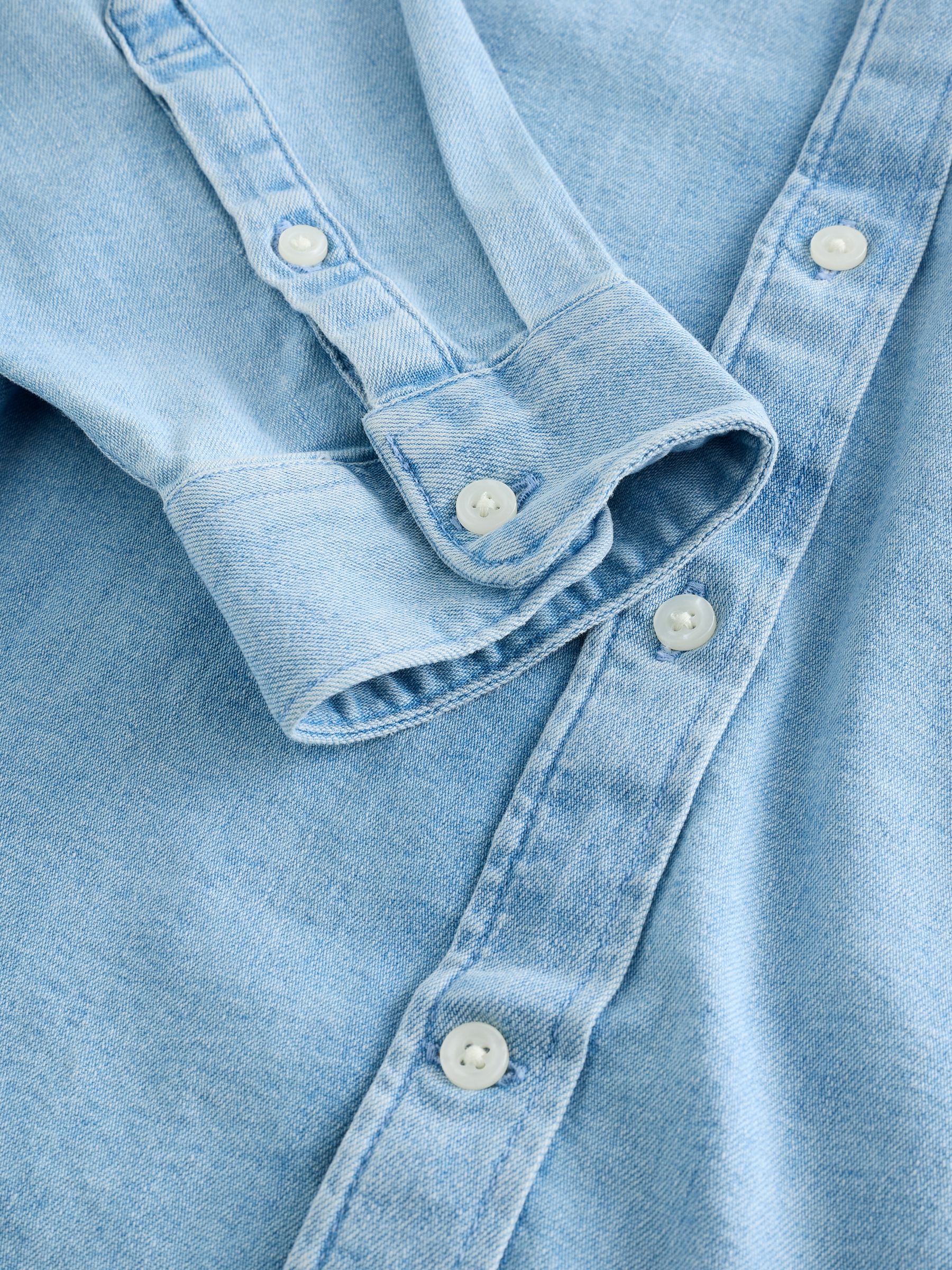 Light Wash Denim Pocket Shirt - Image 5 of 5