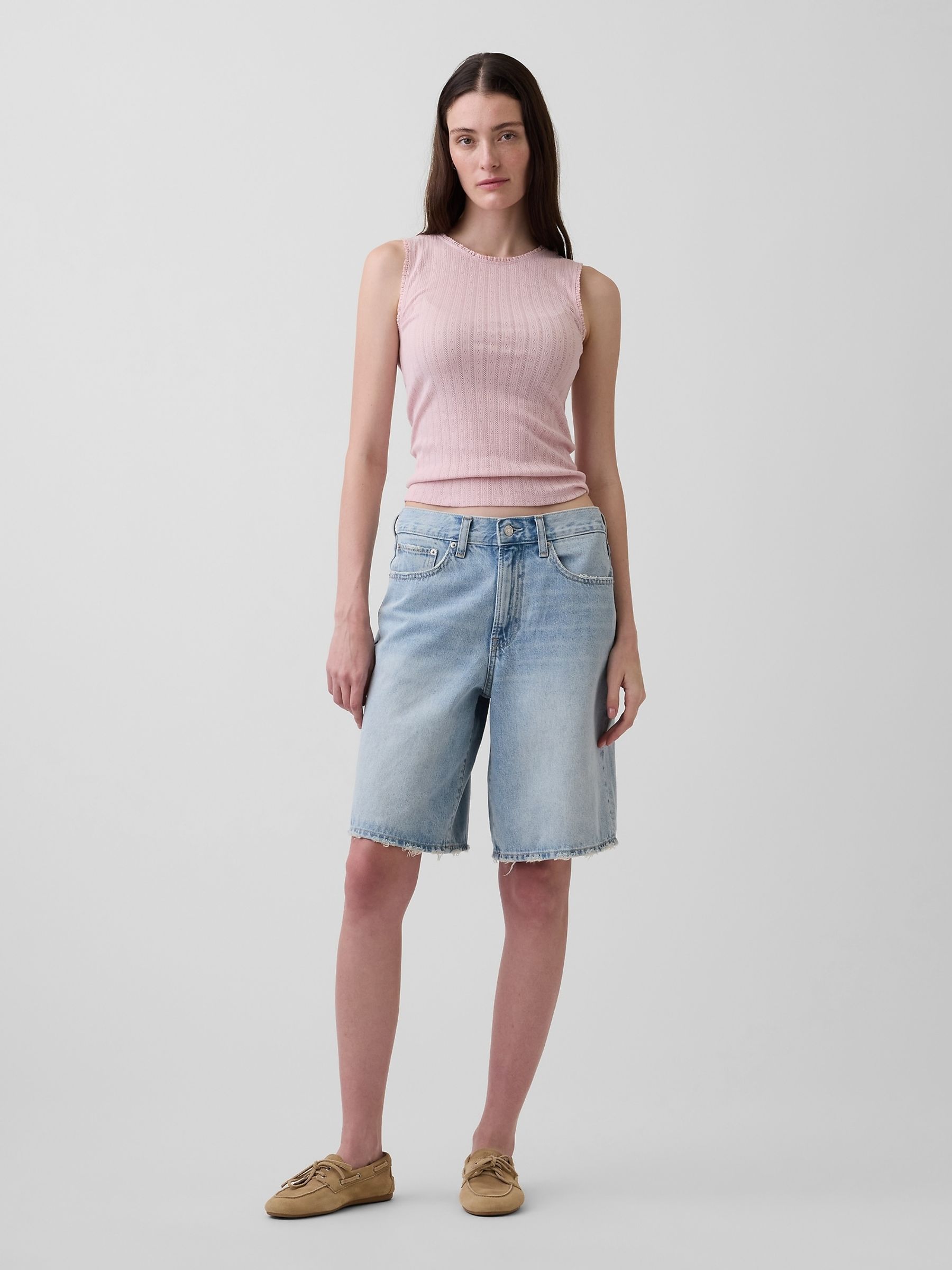 Pink Pointelle Shell Vest - Image 3 of 3