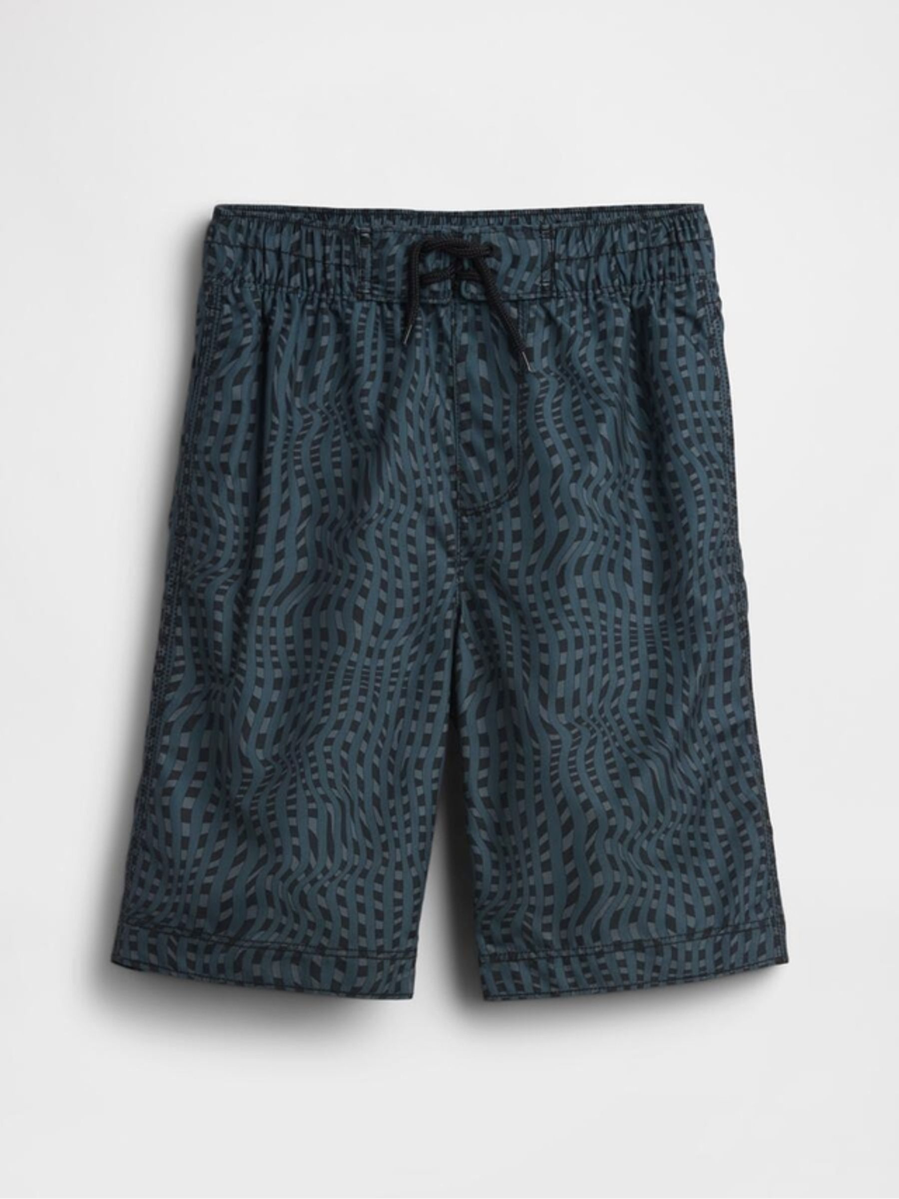 Blue 8 Inch Swim Board Shorts (4-13yrs) - Image 1 of 3