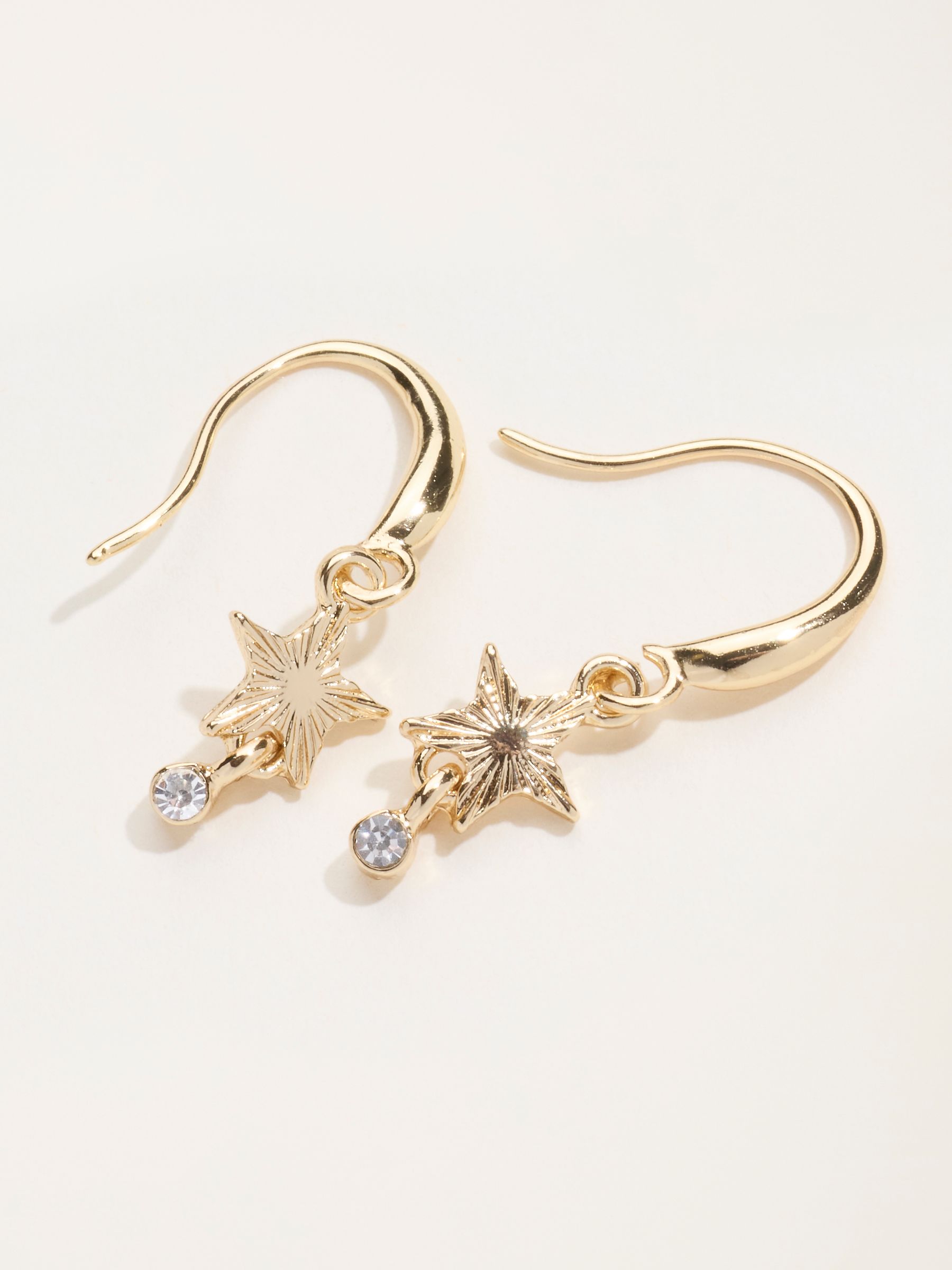 Gold Tone Star Faux Earrings - Image 2 of 2 Gold Tone Star Faux Earrings - Image 2 of 2