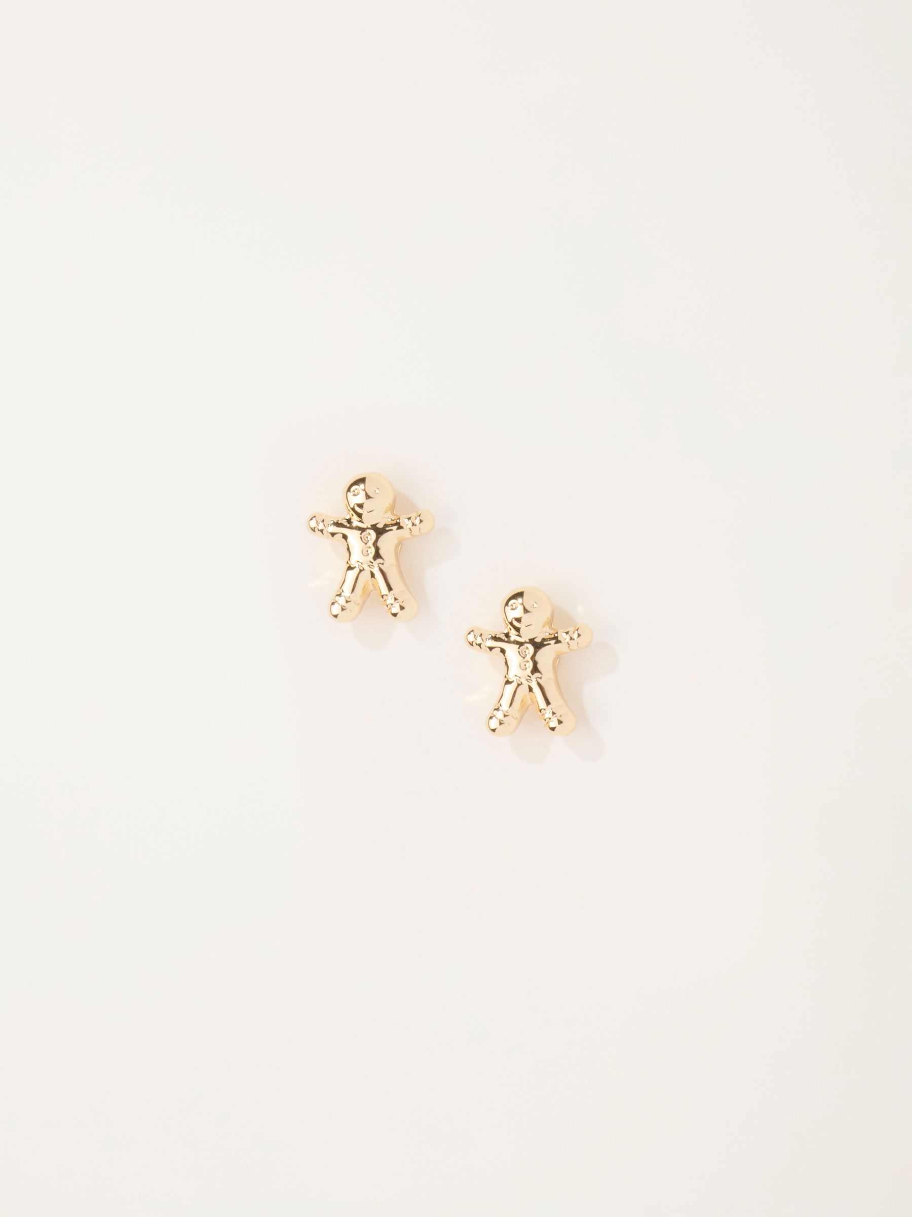 Gingerbread Studs in Gold Tone - Image 2 of 3 Gingerbread Studs in Gold Tone - Image 2 of 3