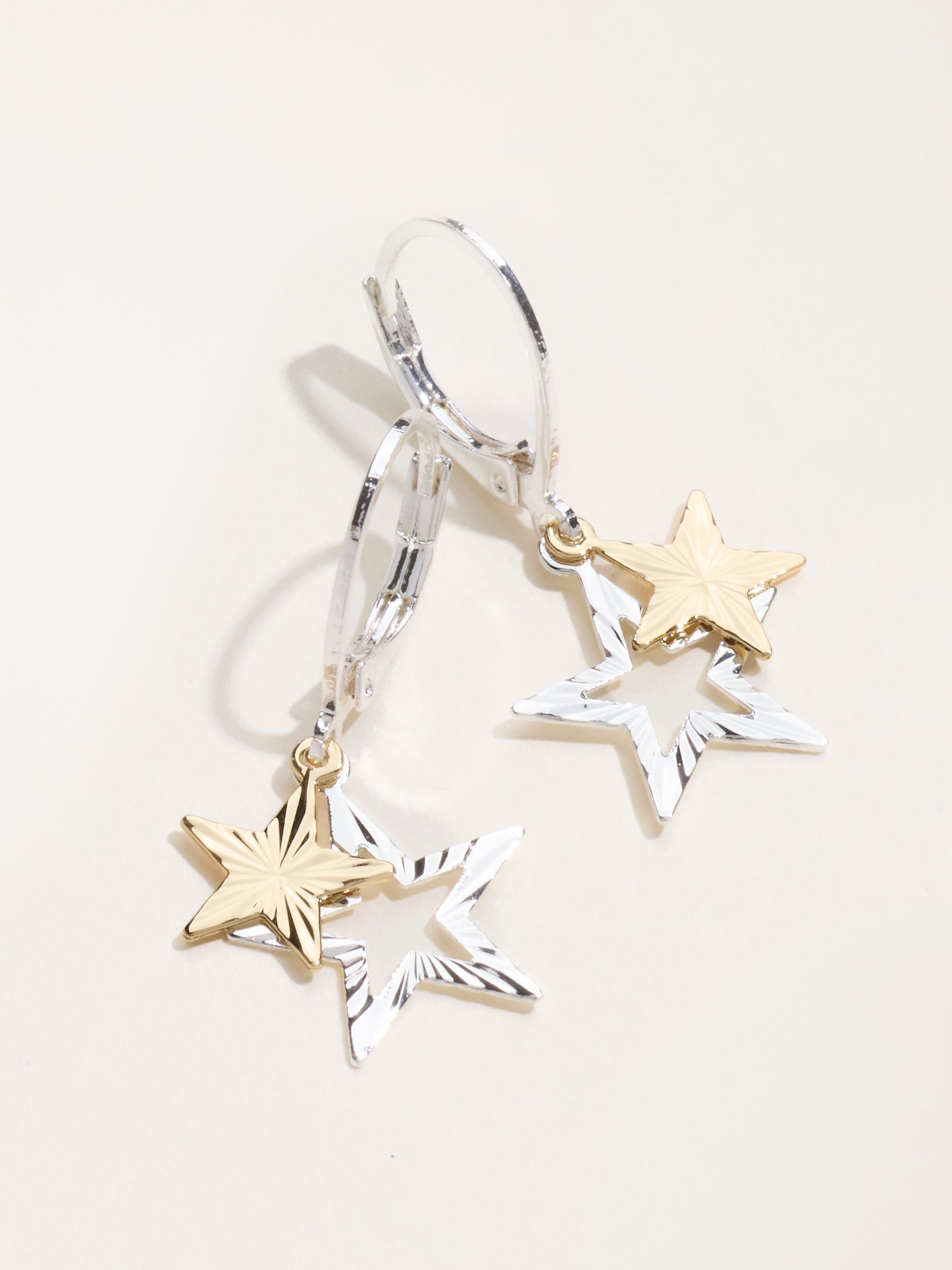 Multi Star Drop Earrings - Image 2 of 2