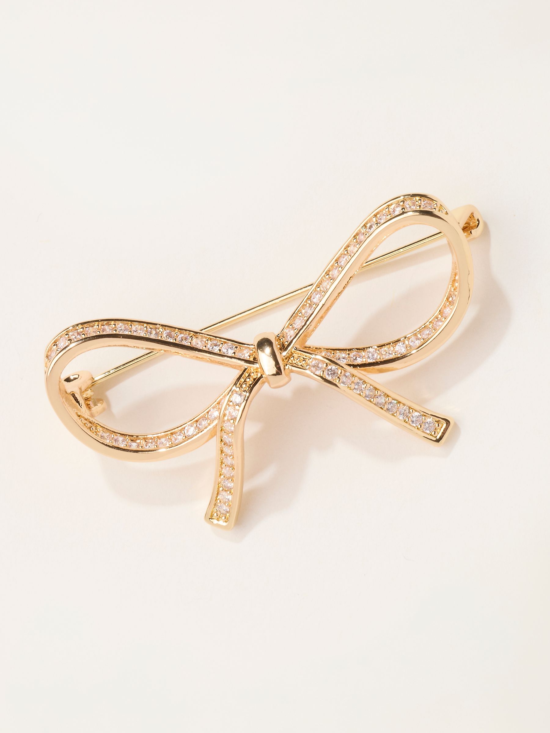 Brooches Gold Tone Bow Brooch - Image 1 of 2