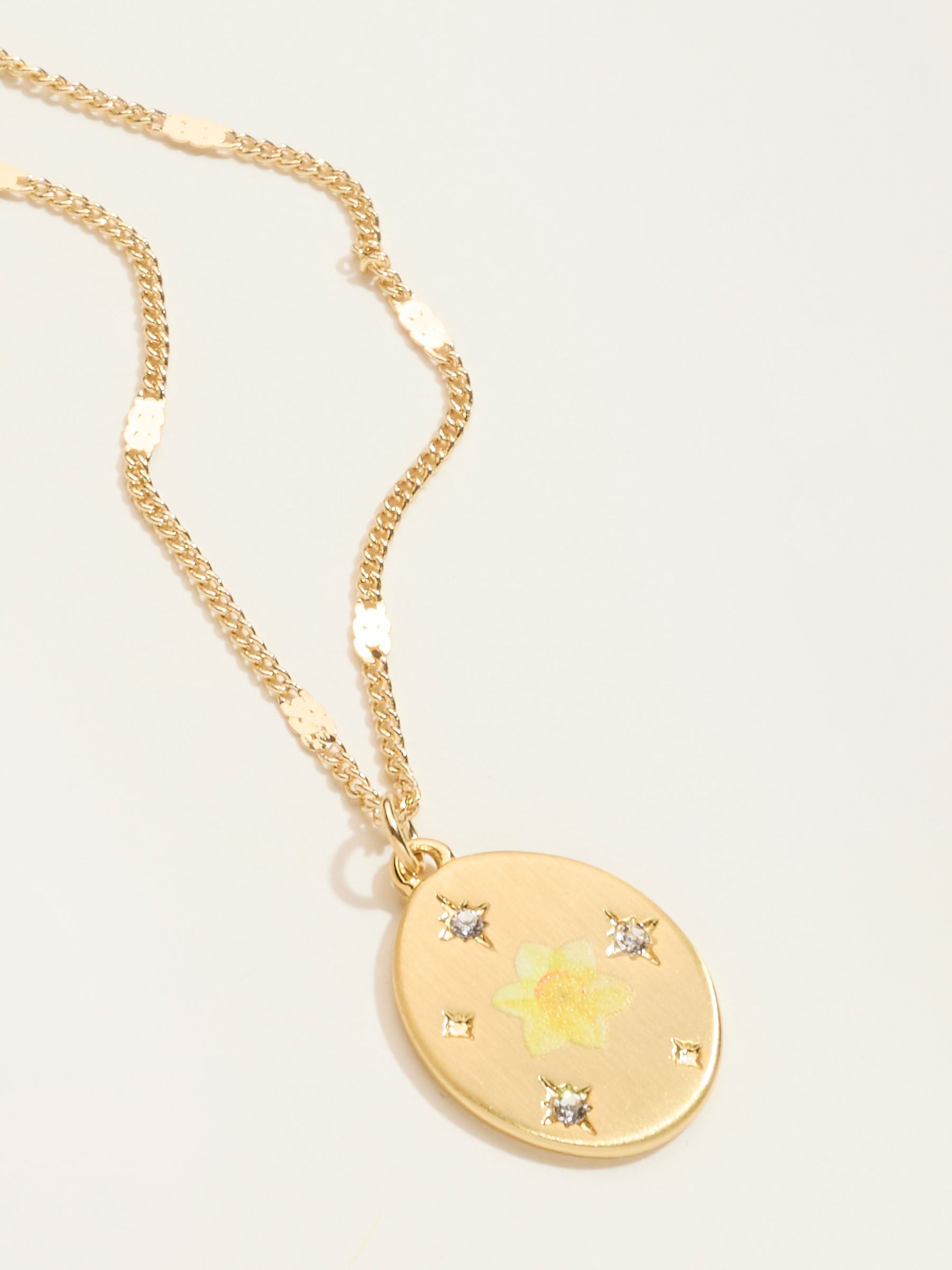 March Birth Flower Necklace - Image 2 of 2