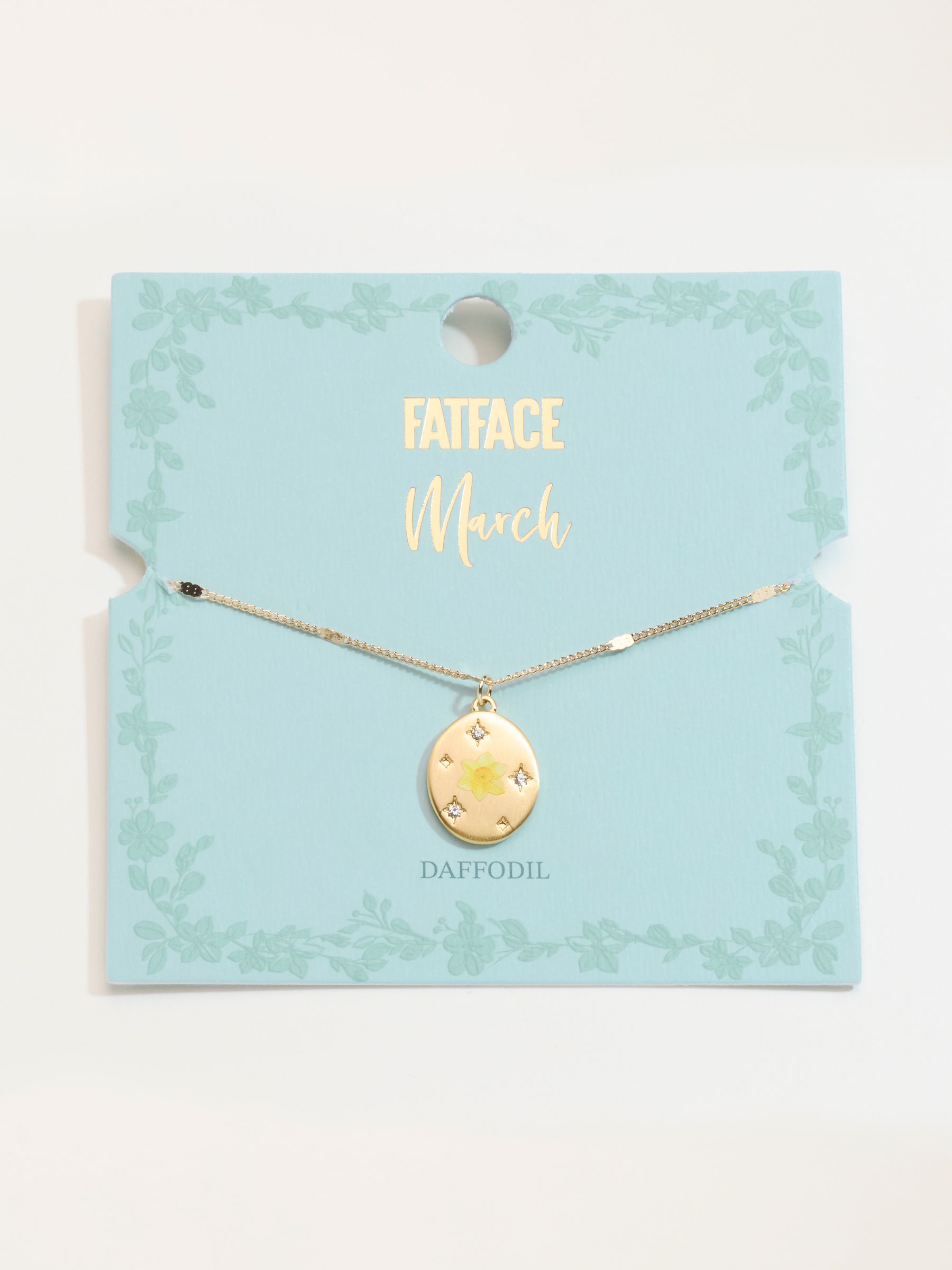 March Birth Flower Necklace - Image 3 of 3 March Birth Flower Necklace - Image 3 of 3