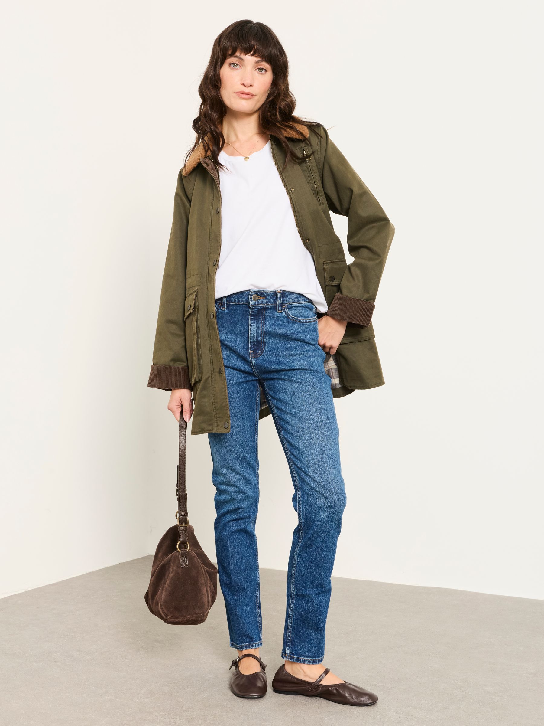 Denim Girlfriend Jeans in Indigo Blue - Image 4 of 7