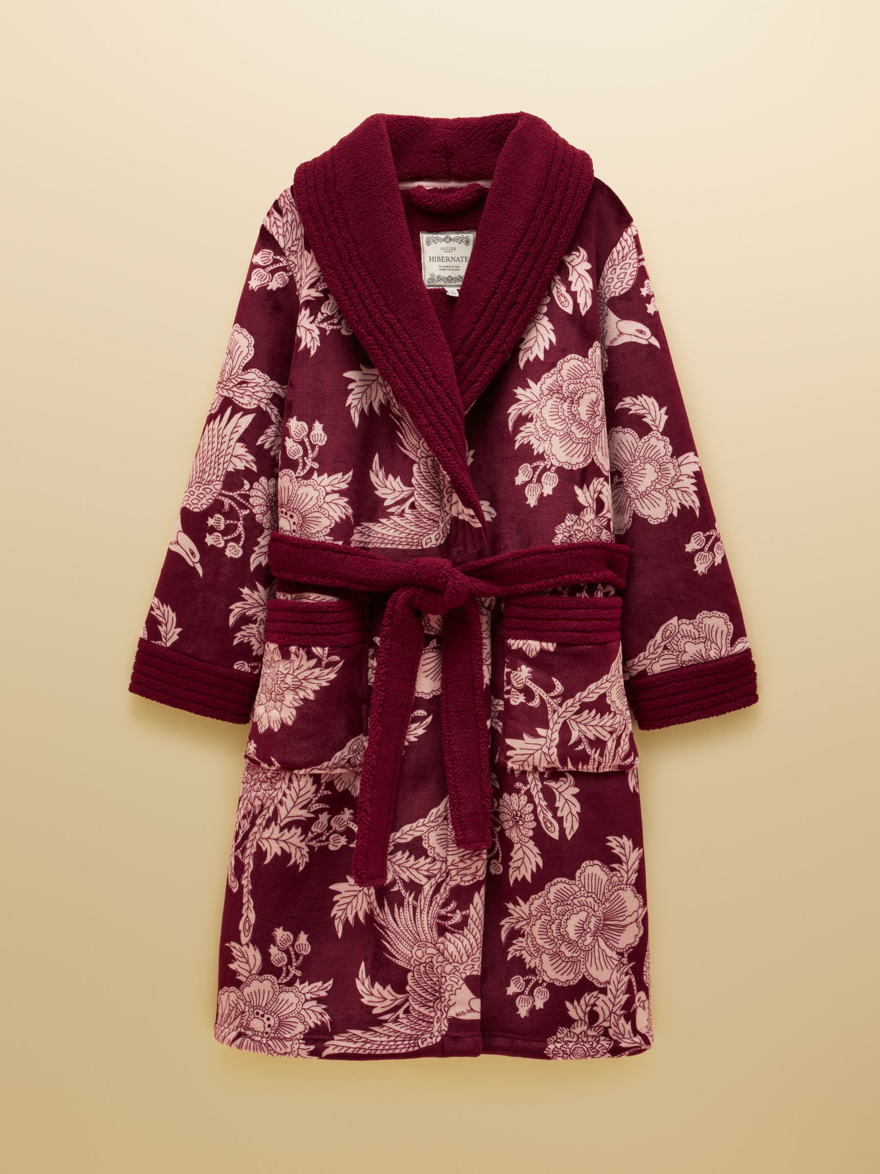 Matilda Port & Pink Floral Fleece Dressing Gown - Image 8 of 8
