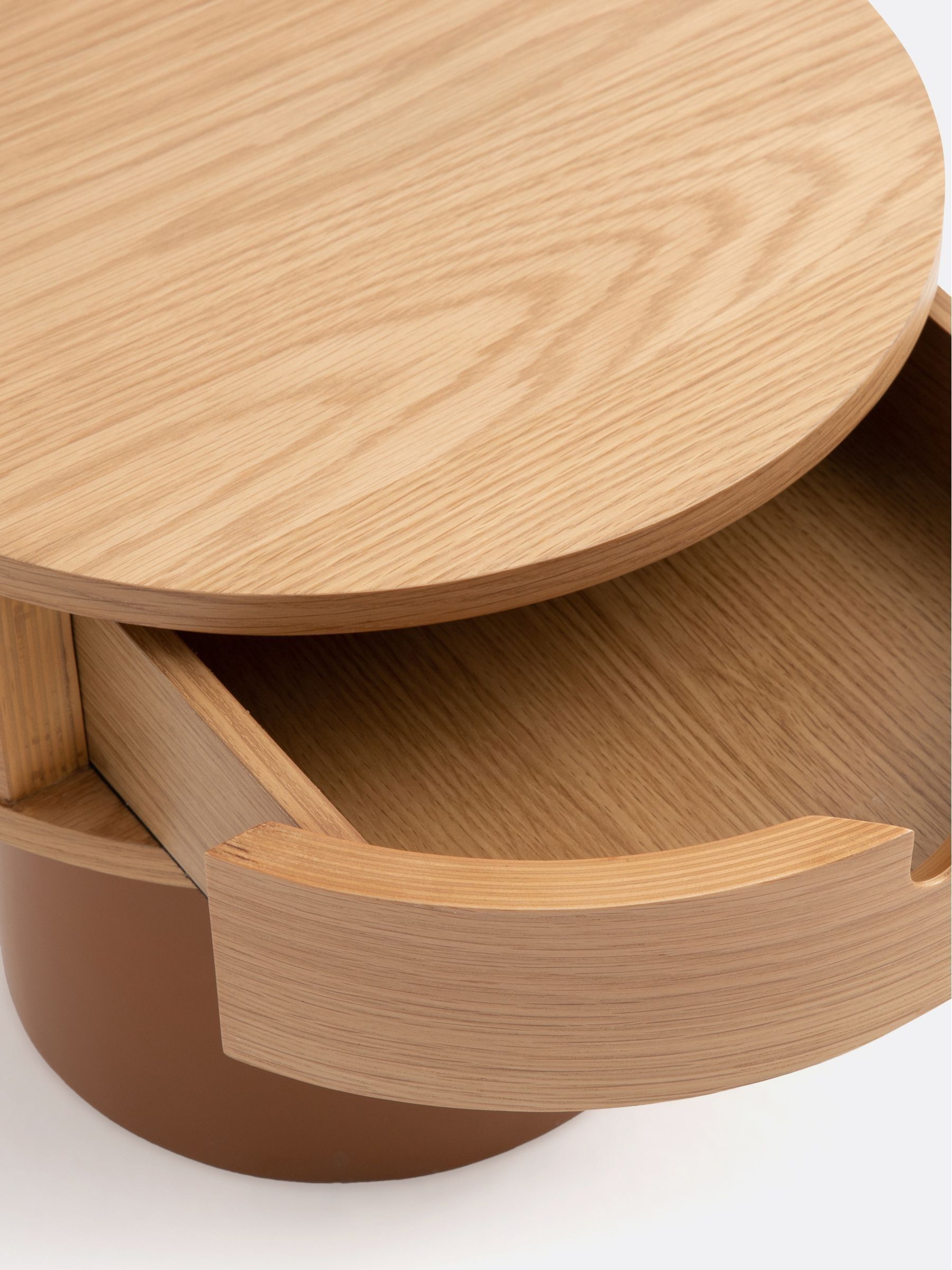La Redoute Intérieurs Oak Caramel Tamita 1-Drawer Bedside Table - Image 6 of 6 La Redoute Intérieurs Oak Caramel Tamita 1-Drawer Bedside Table - Image 6 of 6