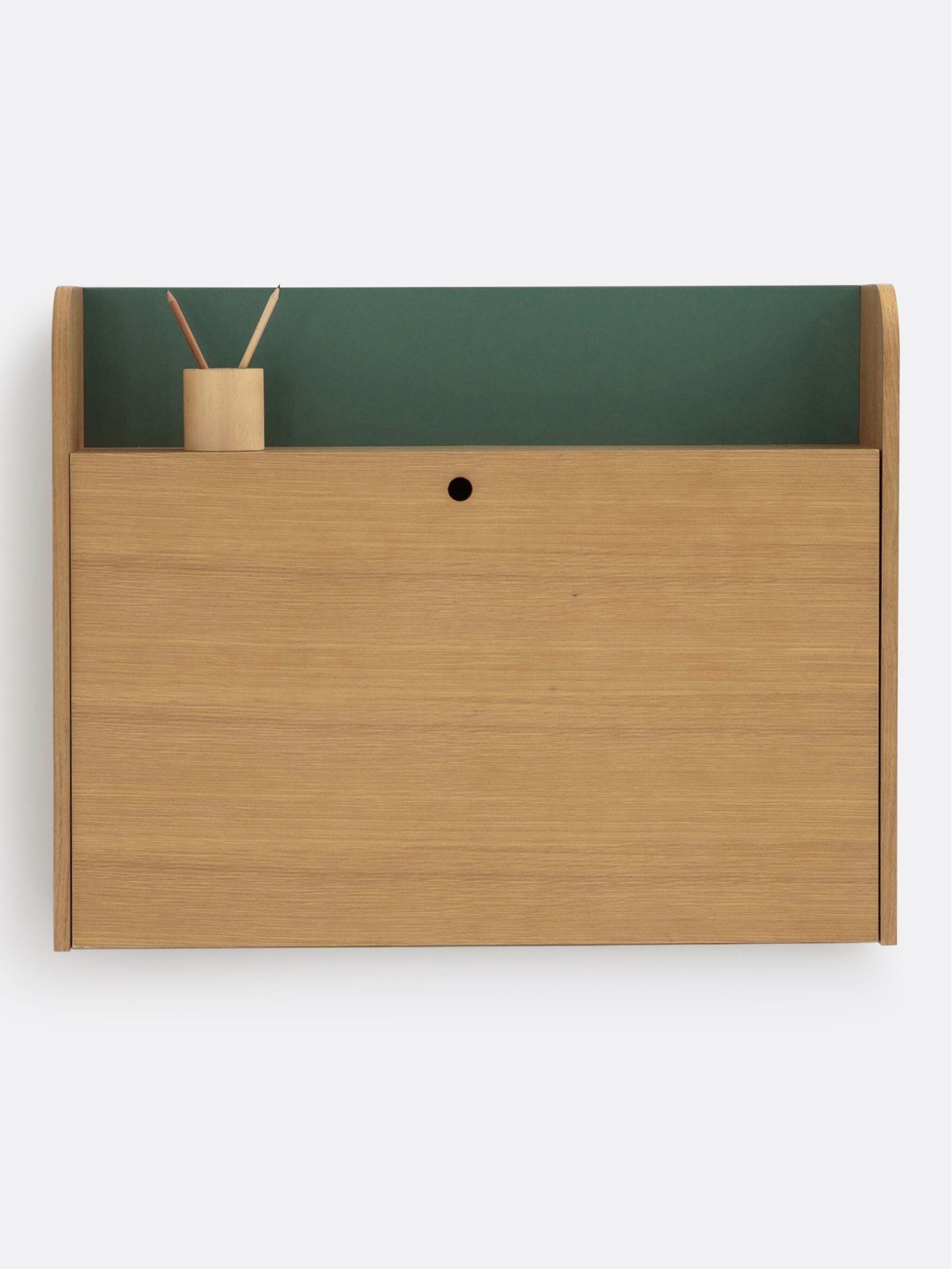 La Redoute Intérieurs Oak Nyjo Foldout Wall Desk - Image 3 of 6