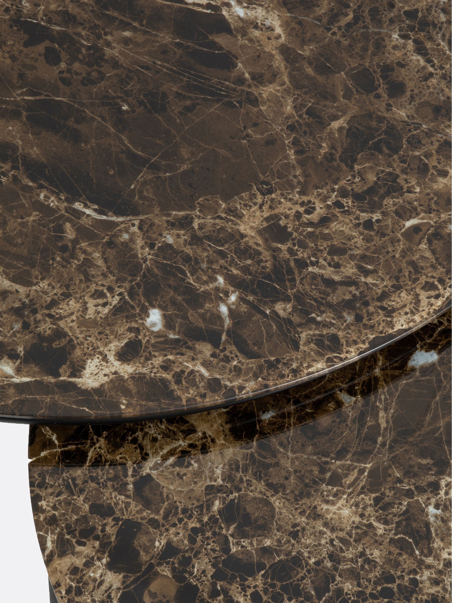 La Redoute Intérieurs Set of 2 Marble Chici Round Coffee Tables - Image 4 of 4