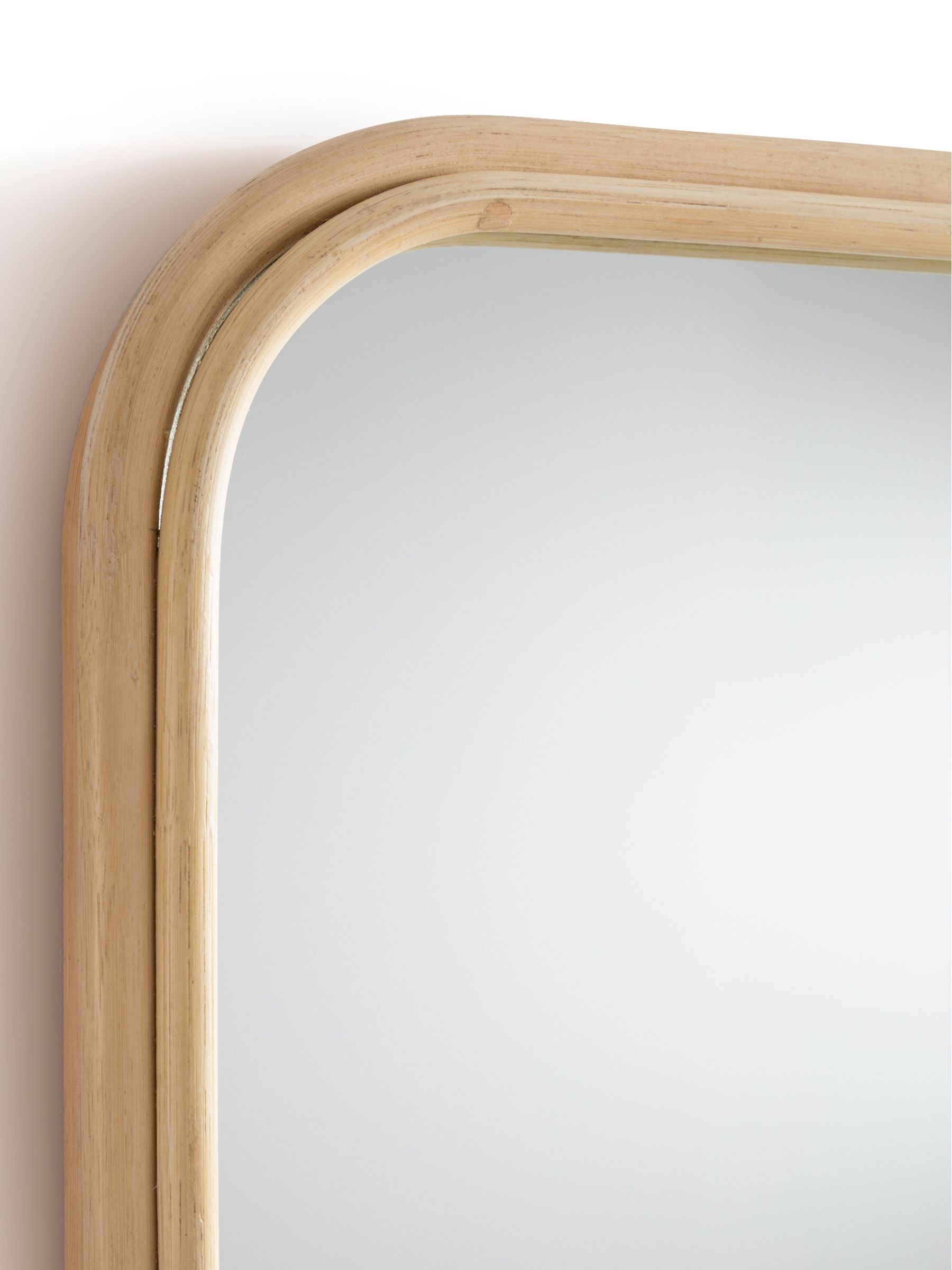 La Redoute Intérieurs Natural Nogu 51 x 160cm Rectangular Rattan Mirror - Image 3 of 4