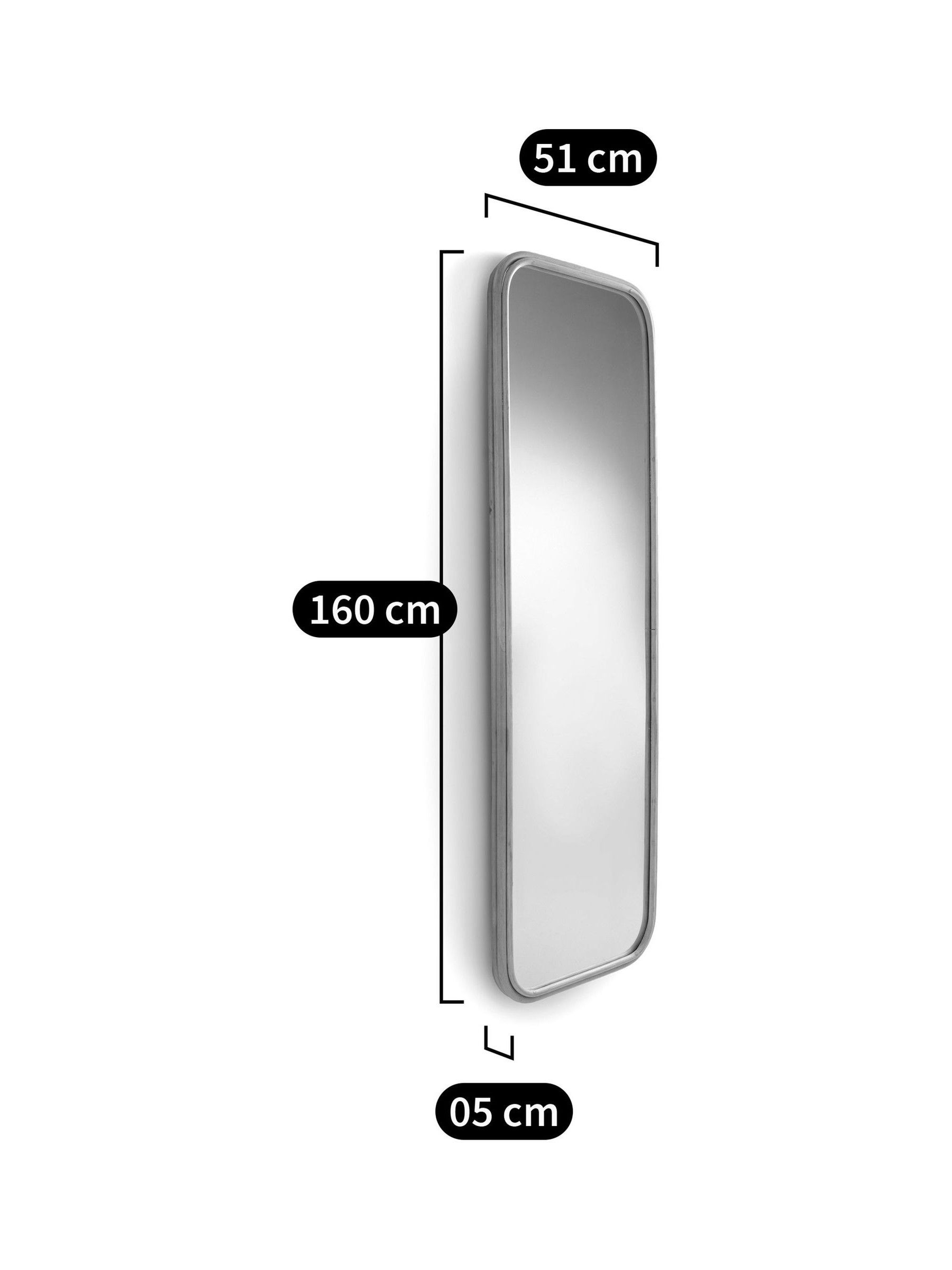La Redoute Intérieurs Natural Nogu 51 x 160cm Rectangular Rattan Mirror - Image 4 of 4