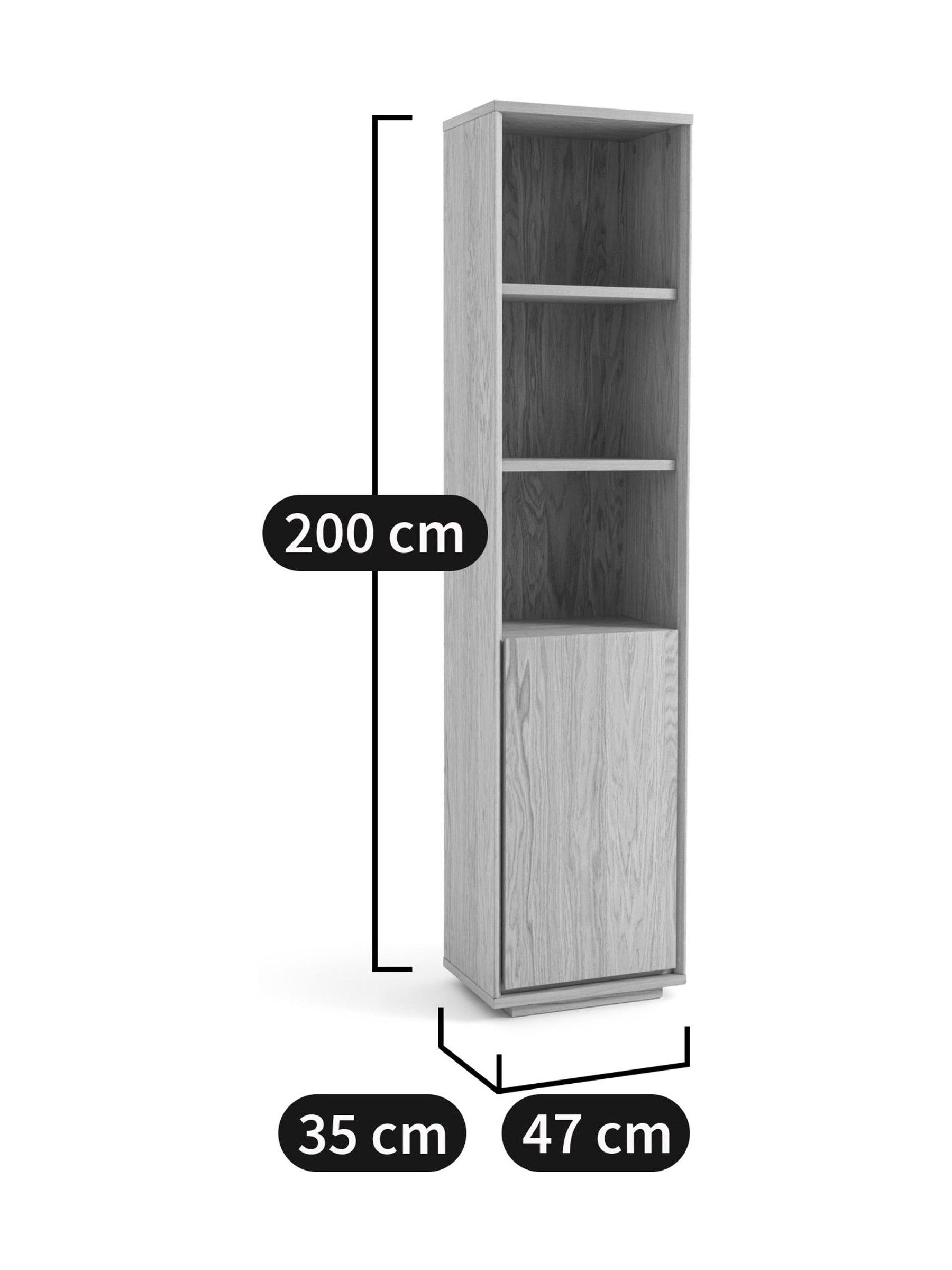 La Redoute Intérieurs Oak Norrem Bookcase - Image 6 of 6 La Redoute Intérieurs Oak Norrem Bookcase - Image 6 of 6