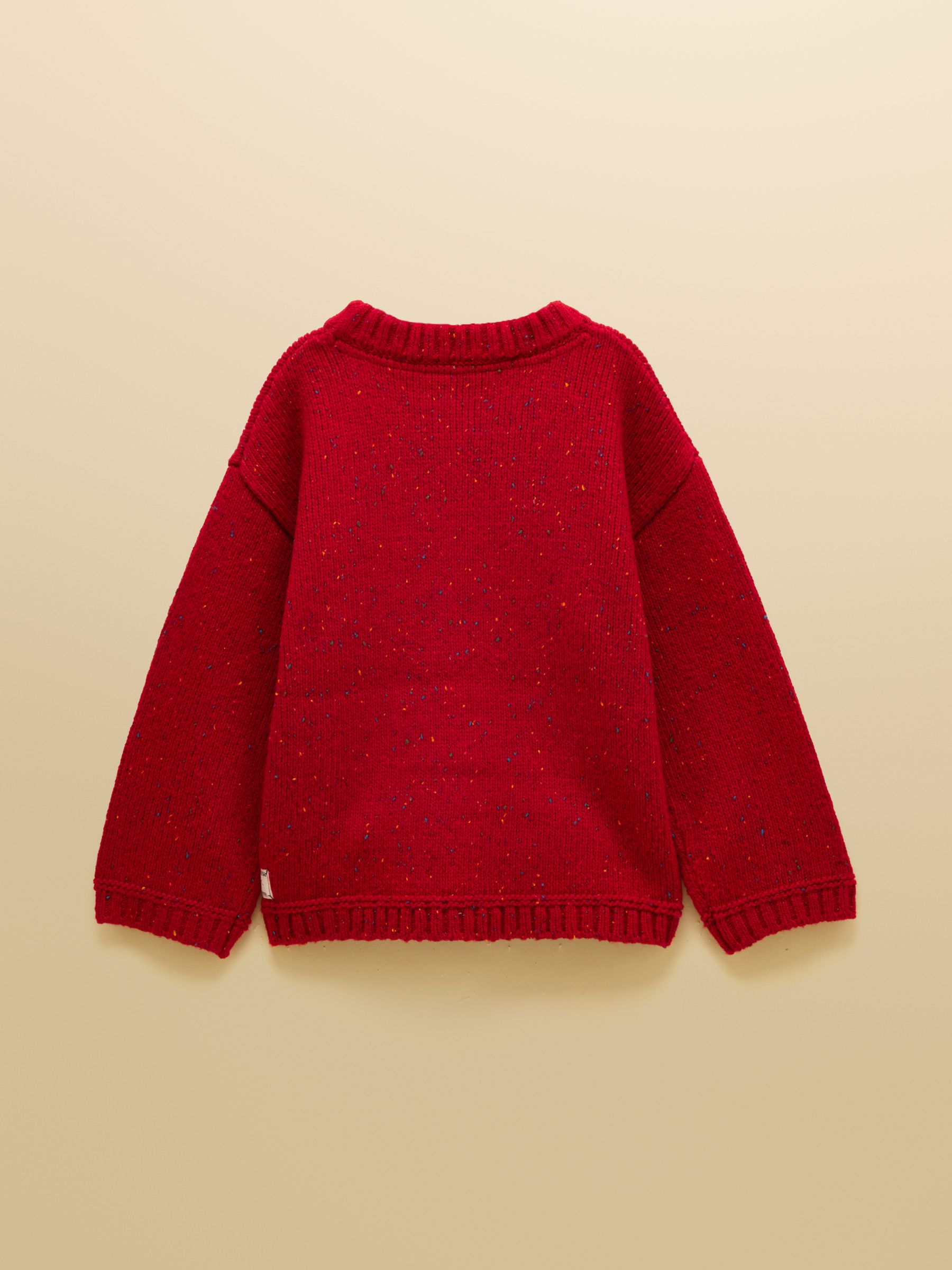 Kids' Fisherman Red Rib Jumper - Image 2 of 4