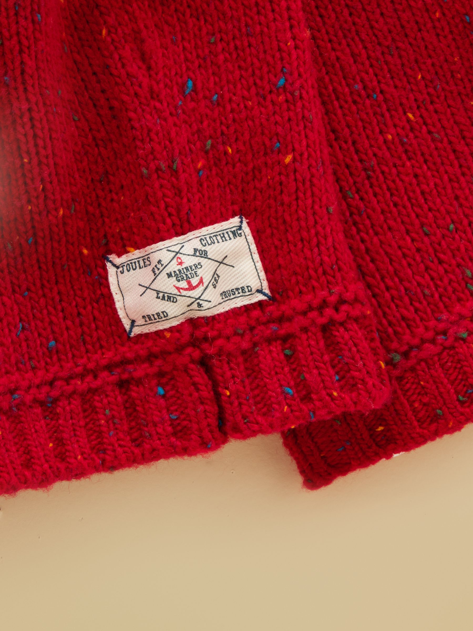 Kids' Fisherman Red Rib Jumper - Image 4 of 4