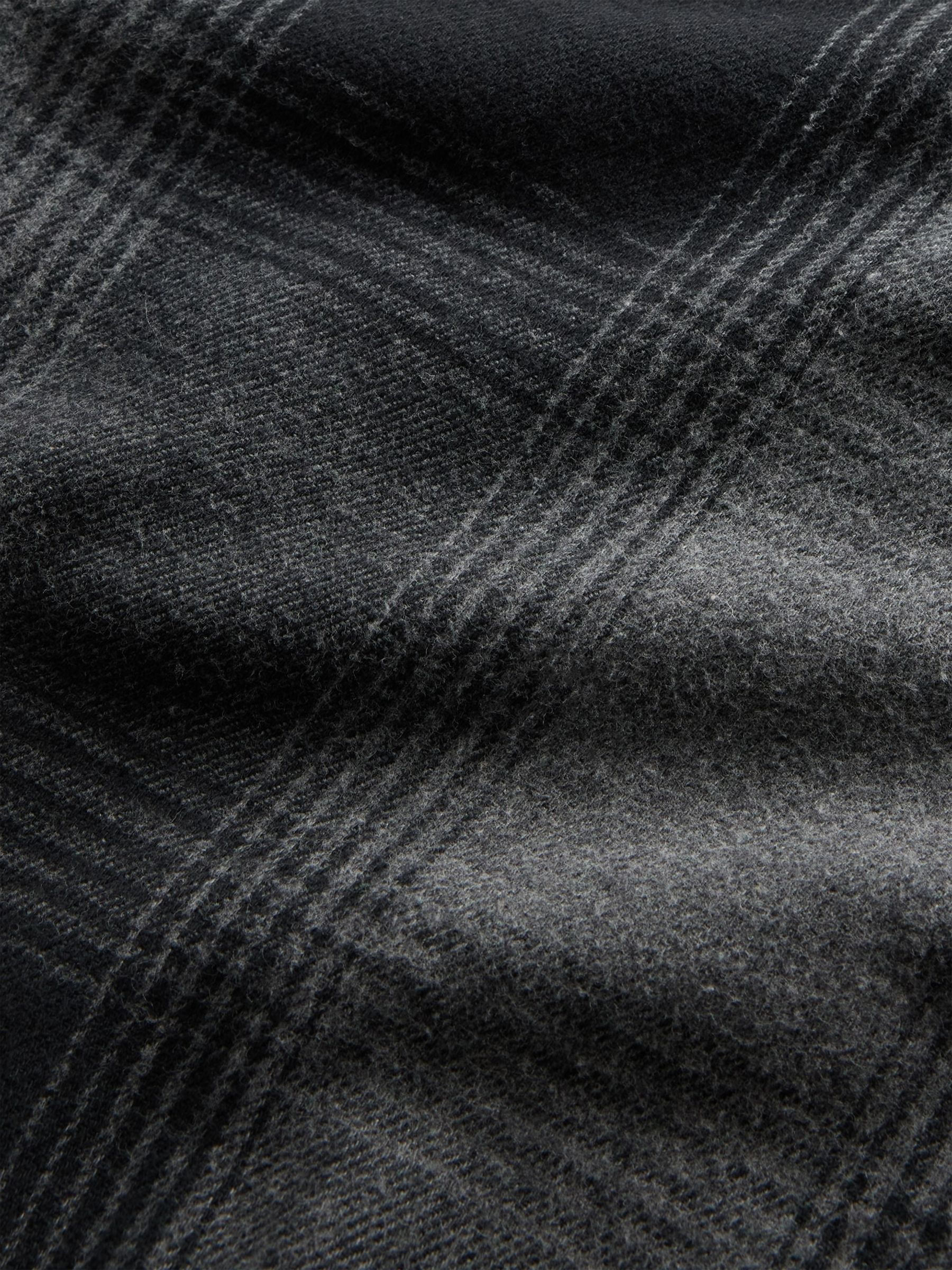 Black Check Relaxed Flannel Shirt - Image 4 of 4