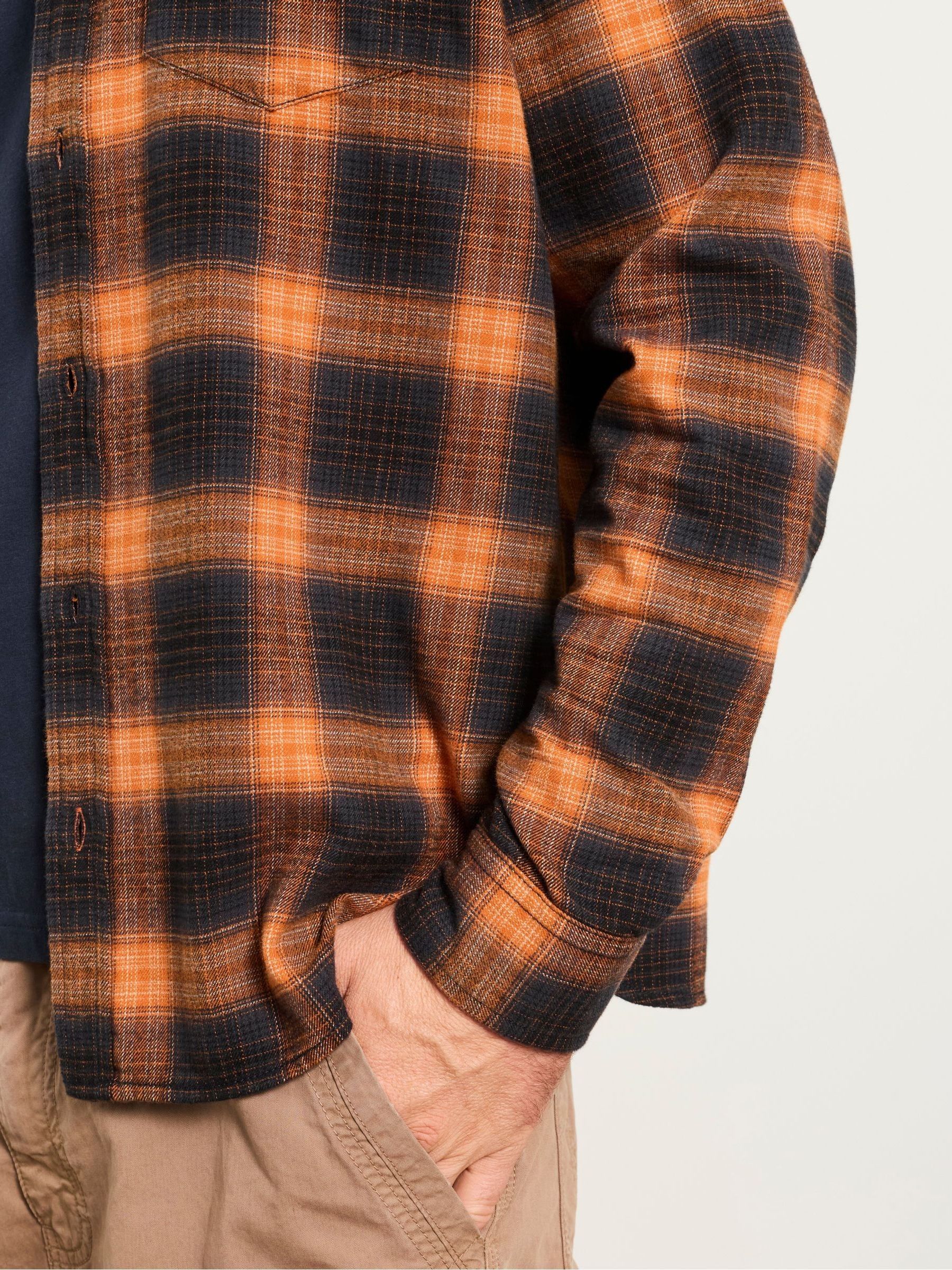Orange Long Sleeve York Check Shirt - Image 5 of 6